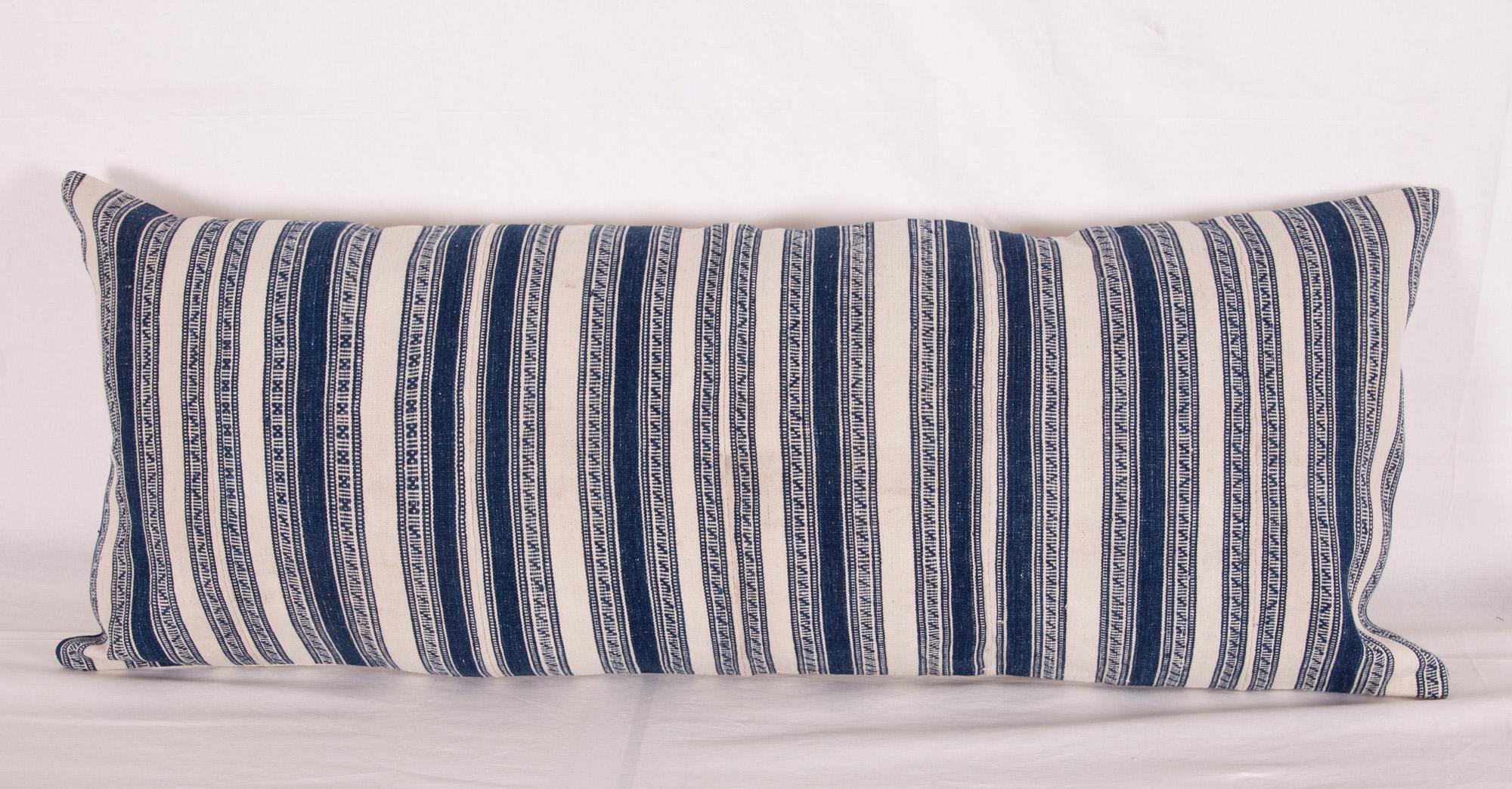 Pillow Cases Fashioned from a Early 20th Century Indigo Cotton Jajim 3