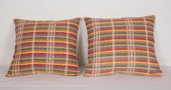 Pillow Cases Fashioned from a Mid-20th Century Afghan Hazara Embroidery