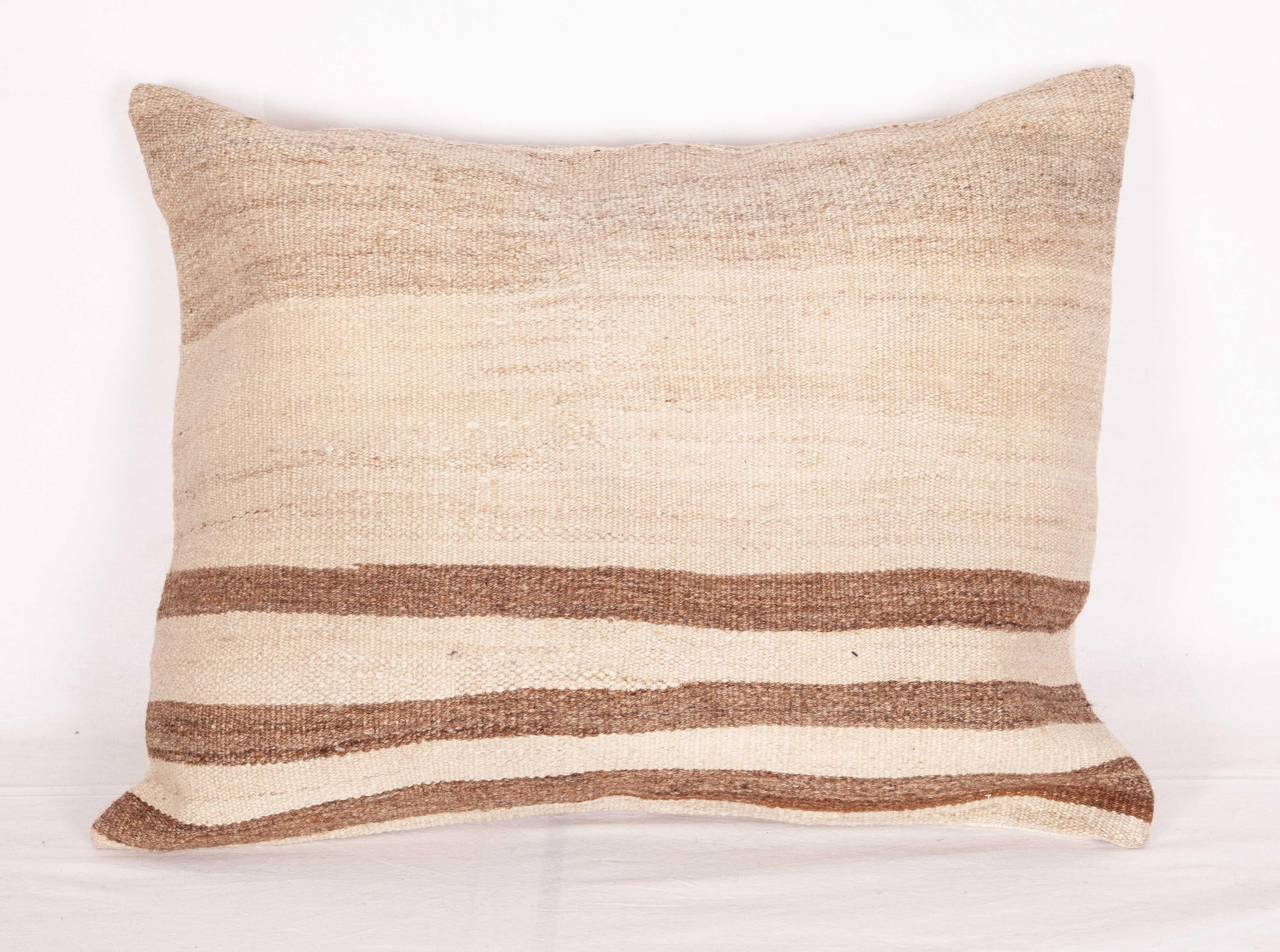 Hand-Woven Pillow Cases Fashioned from a Mid-20th Century Anatolian Neutral Kilim