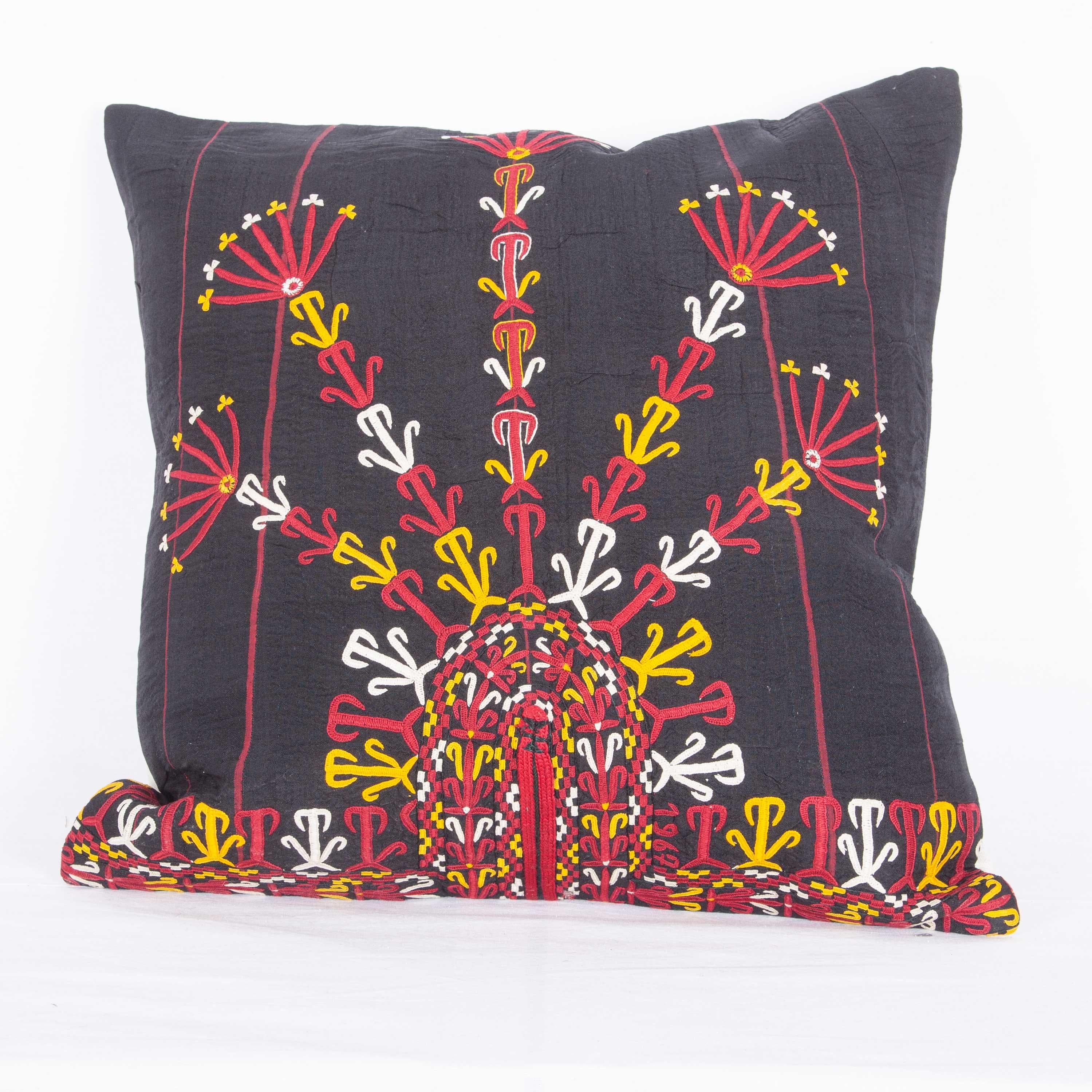 Pillow Cases Fashioned from a Turkmen Tekke Tribe Embroidered Silk Coat 1