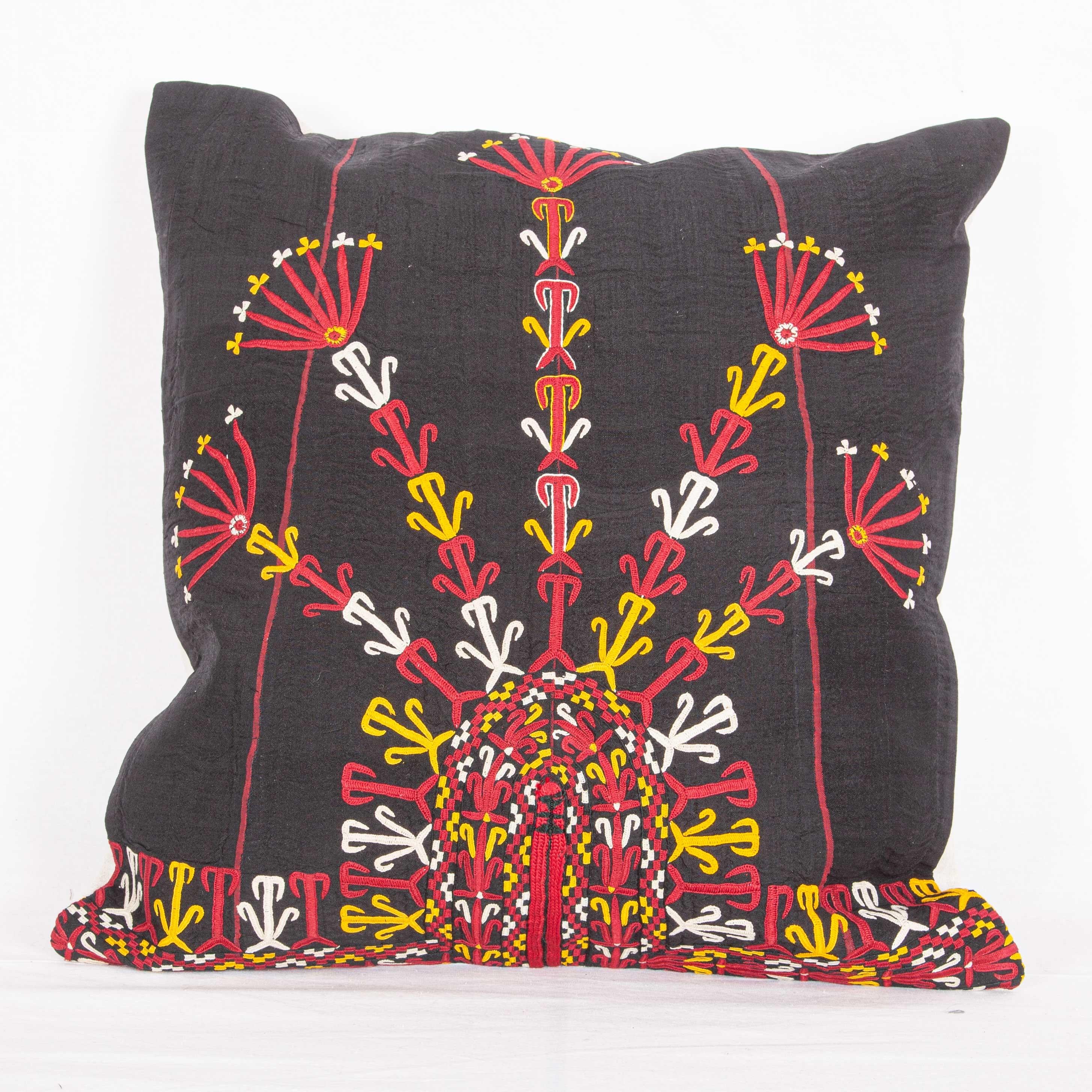 Pillow Cases Fashioned from a Turkmen Tekke Tribe Embroidered Silk Coat 2