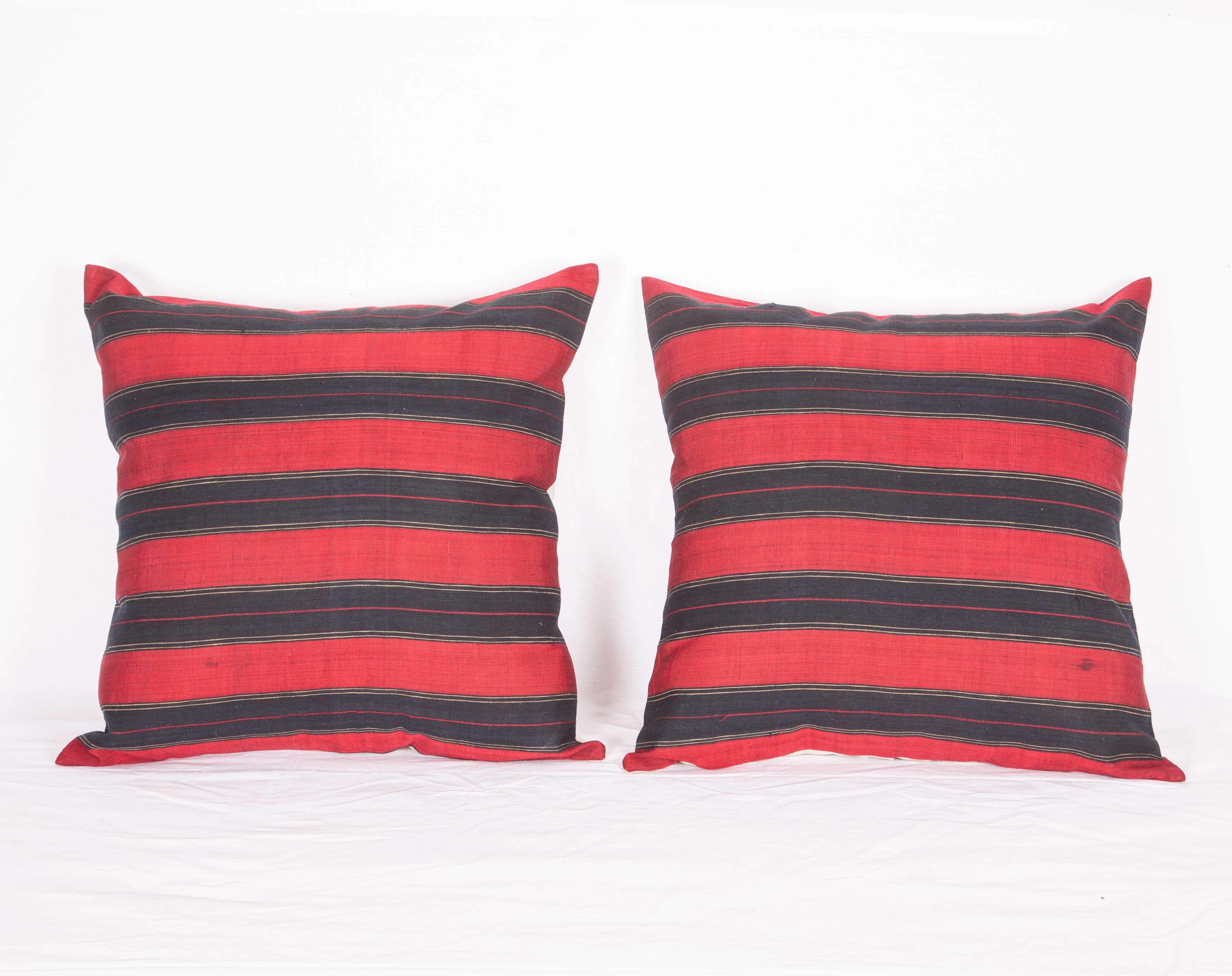 Hand-Woven Pillow Cases Fashioned from an Afghan Waziri Shawl, Early 20th Century For Sale
