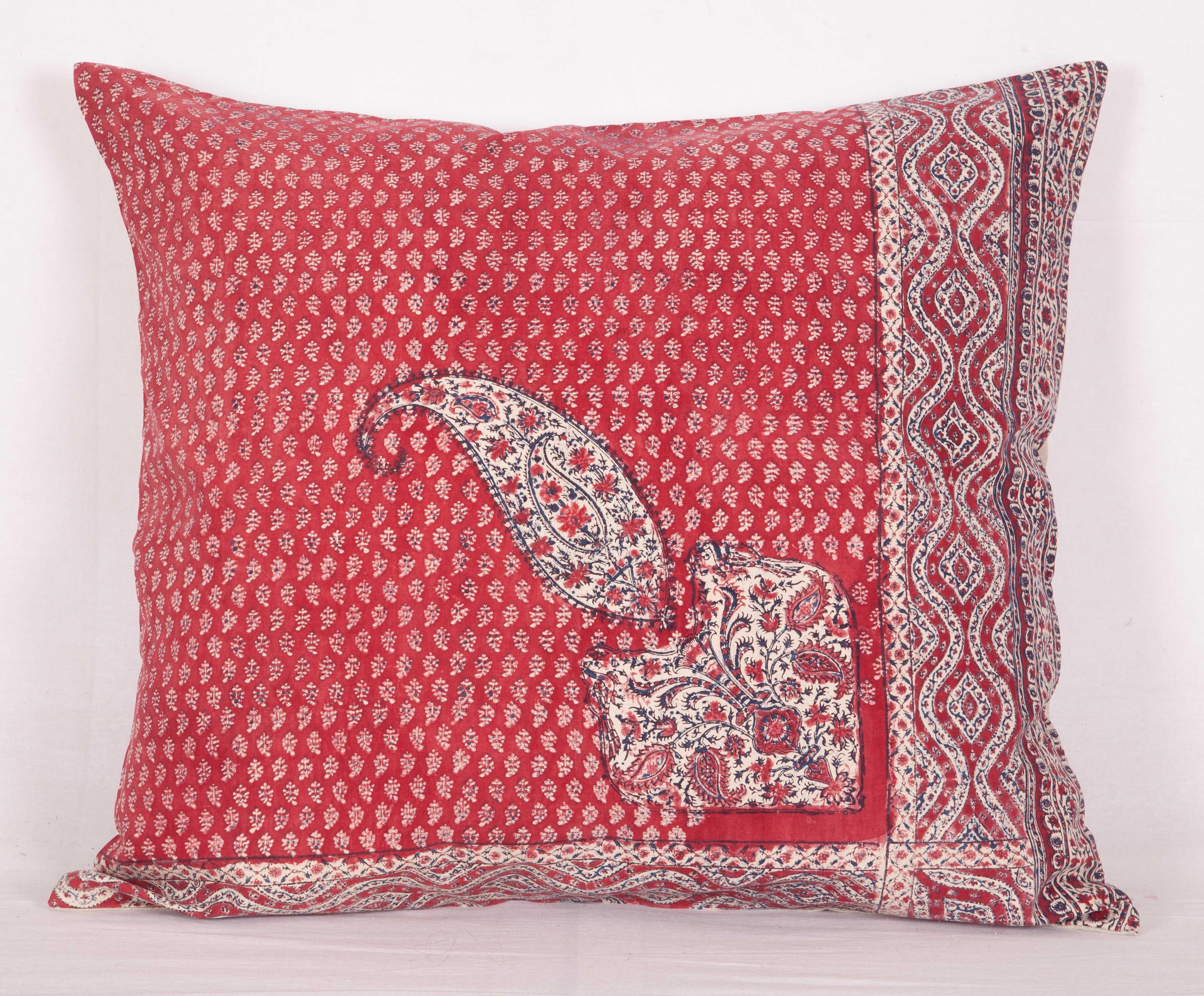 Islamic Pillow Cases Fashioned from an Antique Indian Kalamkari Panel