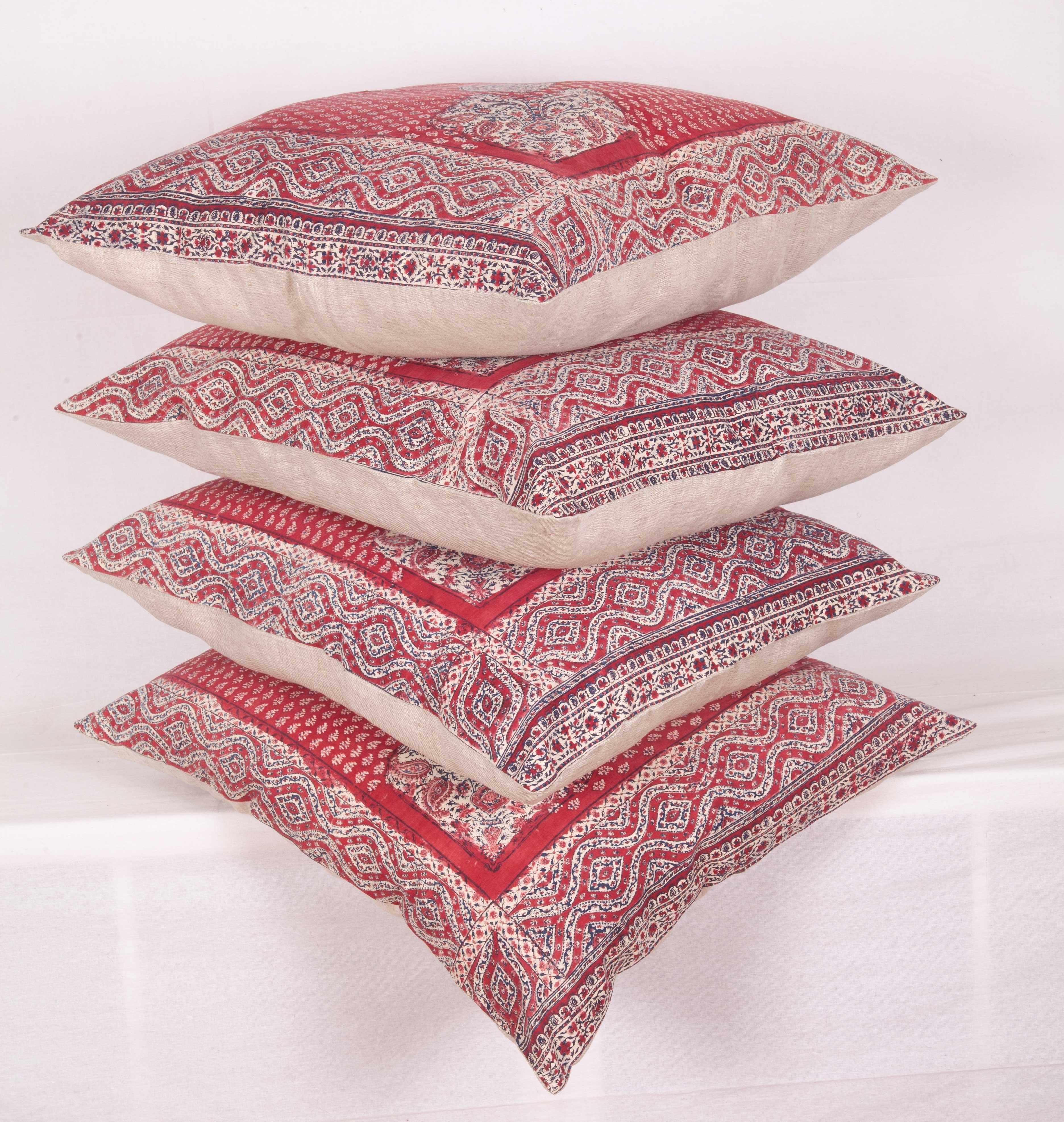 Pillow Cases Fashioned from an Antique Indian Kalamkari Panel 1