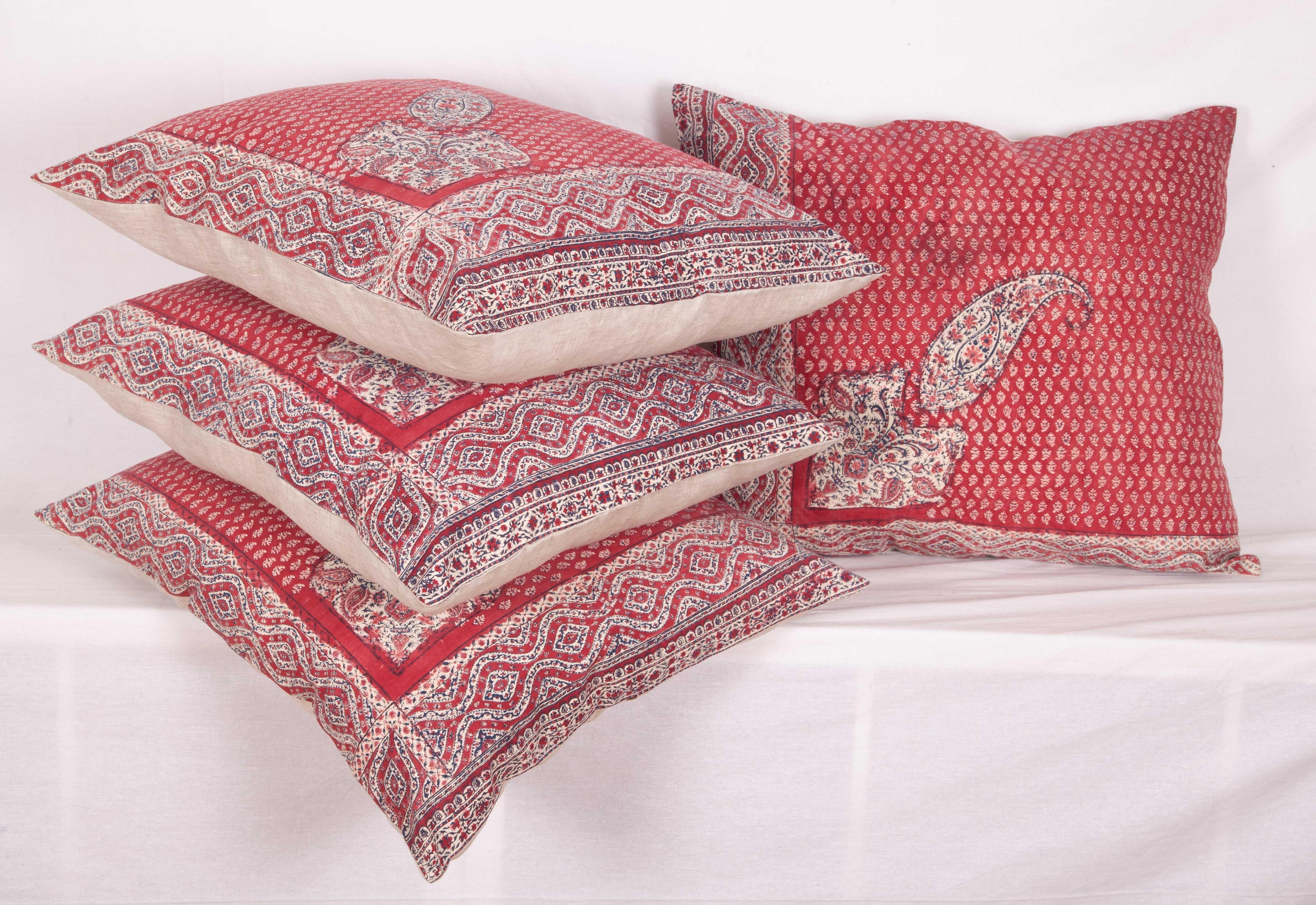 Pillow Cases Fashioned from an Antique Indian Kalamkari Panel 2