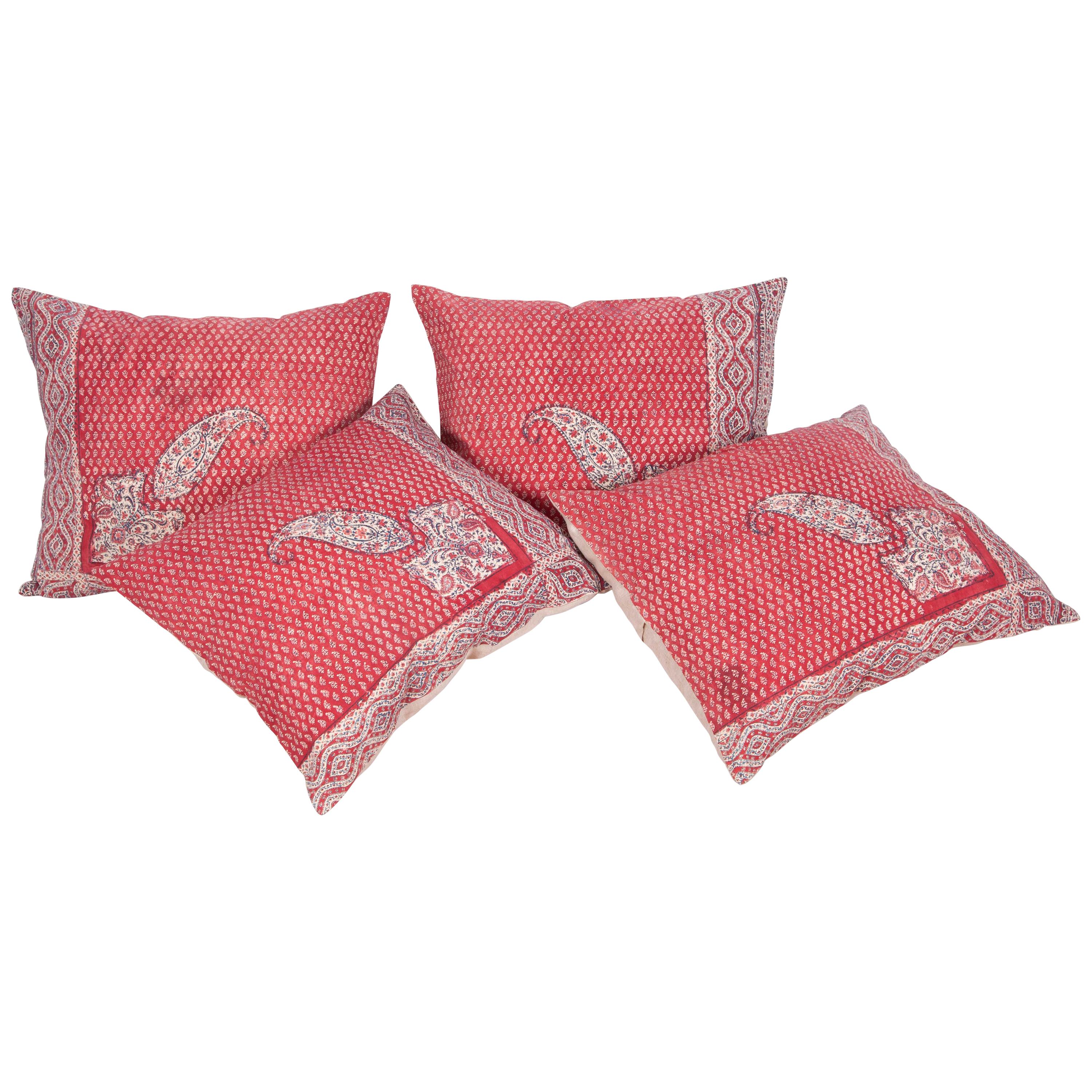 Pillow Cases Fashioned from an Antique Indian Kalamkari Panel