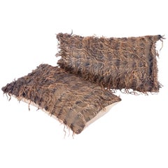 Pillow Cases Fashioned from Mid-20th Century Anatolian Angora Filikli Rugs