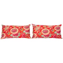 Pillow Cases Fashioned from Mid-20th Century Russian Printed Cotton