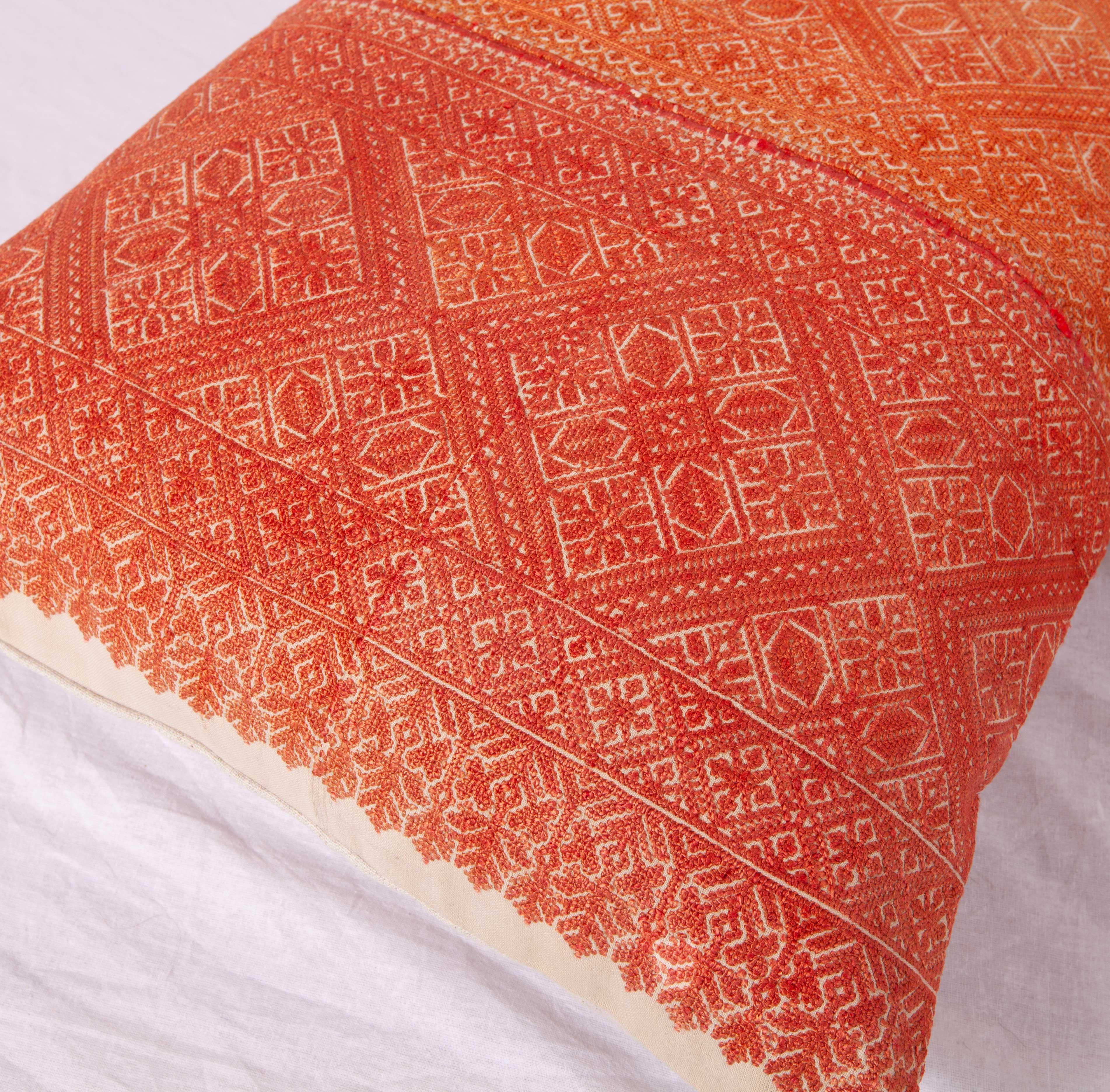 Silk Pillow Cases Made from an Early 20th Century Fez Embroidery from Morocco