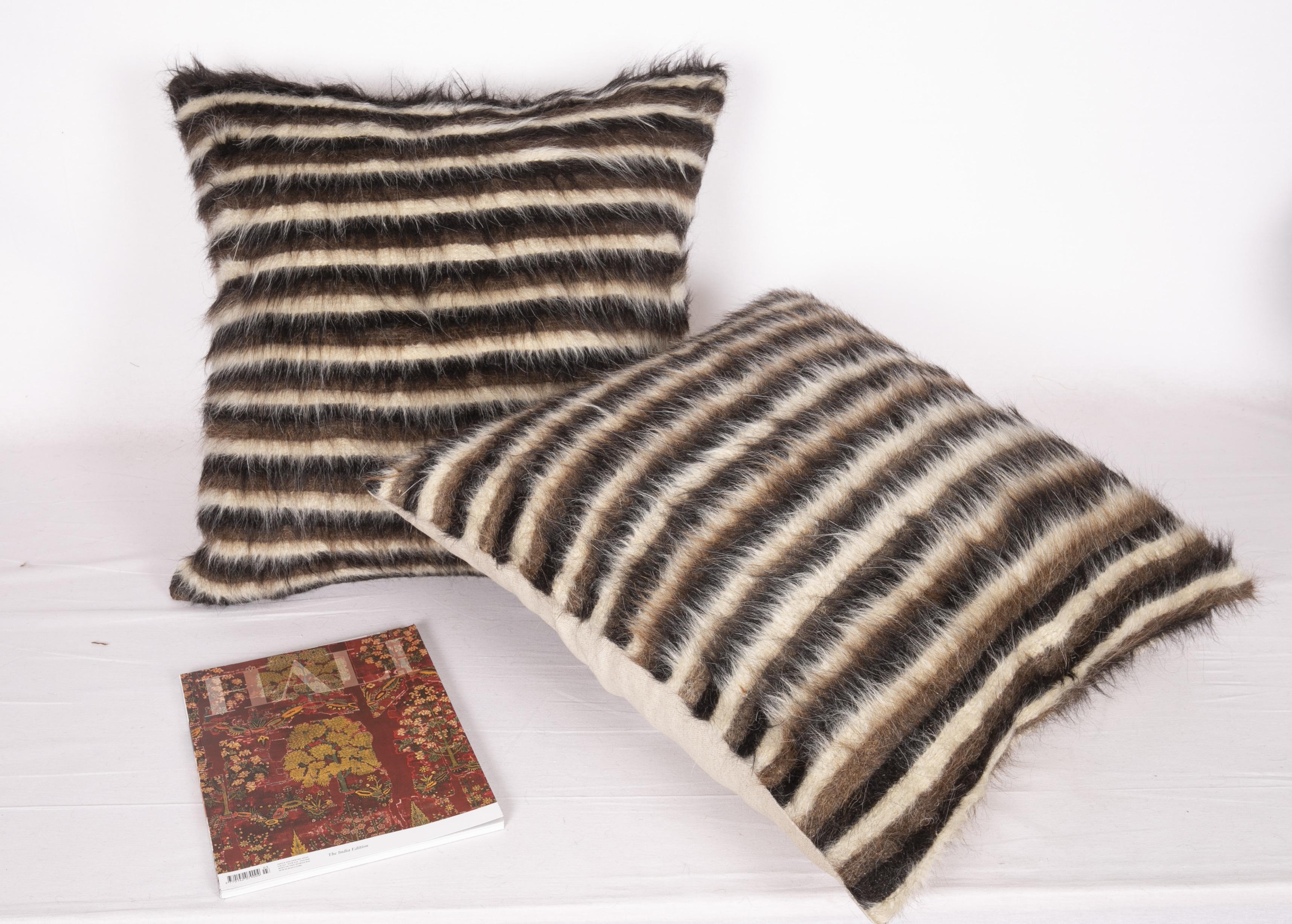 Tulu Pillow Cases Made from Anatolian Angora Siirt Blanket, 1960s-1970s For Sale