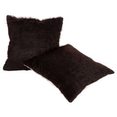 Fundas de almohada hechas con manta de angora de Anatolia Siirt, años 60-70