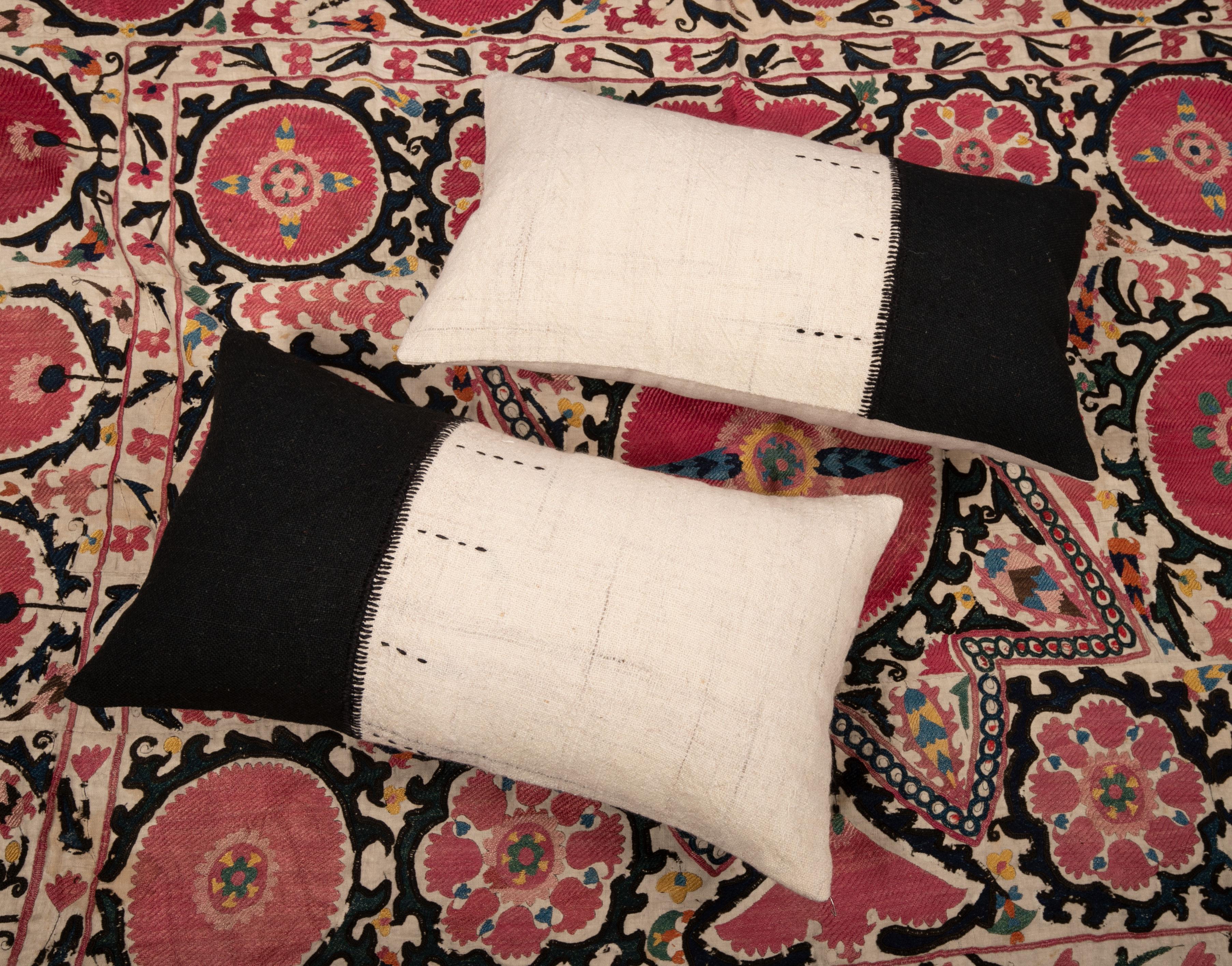 Pillow Cases Made from Vintage Anatolian Wool Covers, 1960s In Good Condition In Istanbul, TR