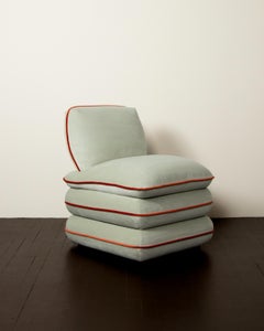 Chaise d'oreiller par Ash - velours menthe