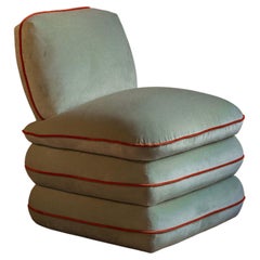 Chaise d'oreiller par Ash - velours menthe