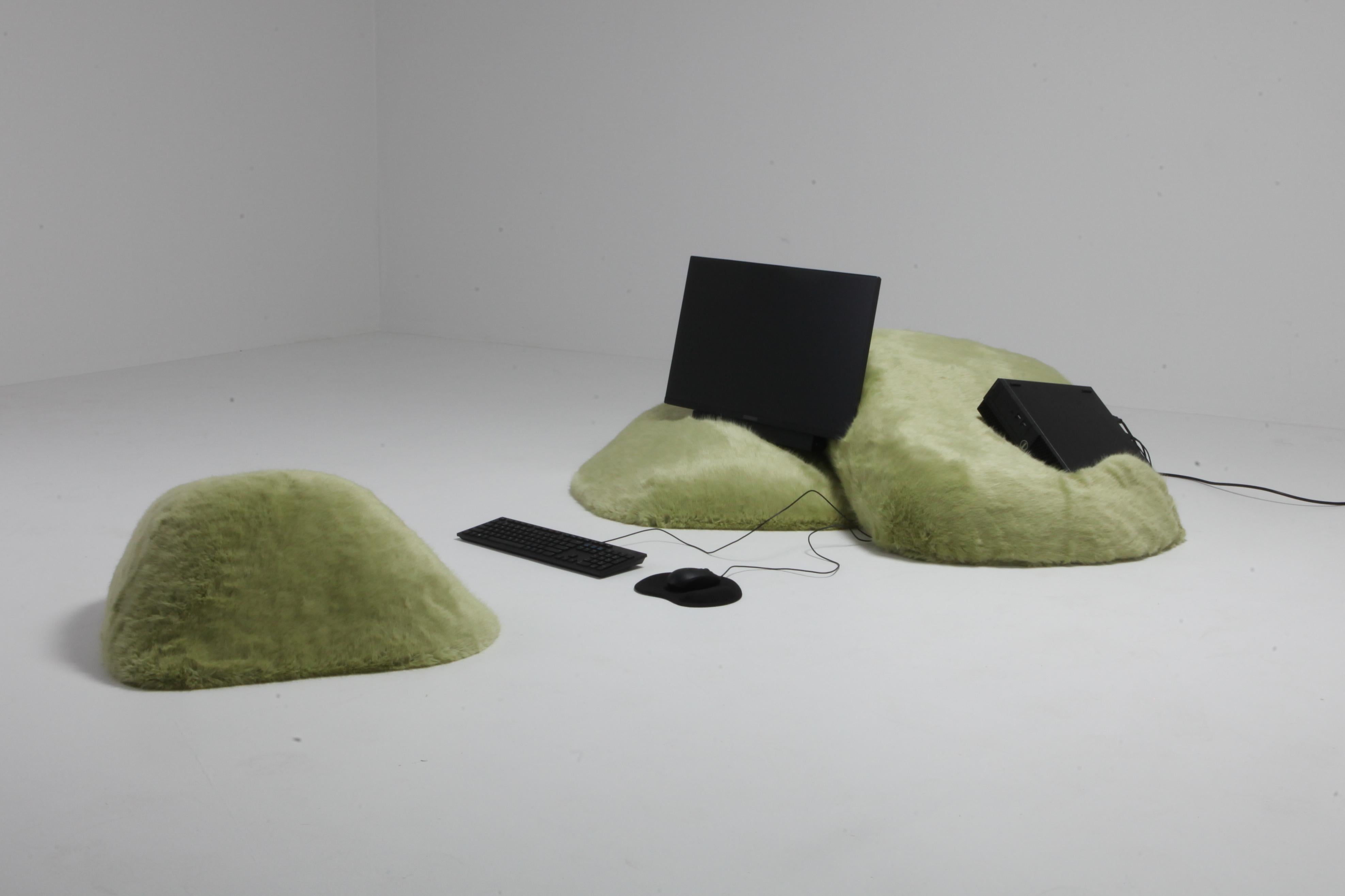 Faux Fur 'Pillow Computer' by Schimmel & Schweikle for alfa.brussels