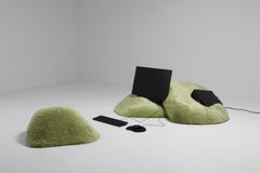 Pillow Computer Ottoman by Schimmel & Schweikle, Faux Fur & Foam, 2019