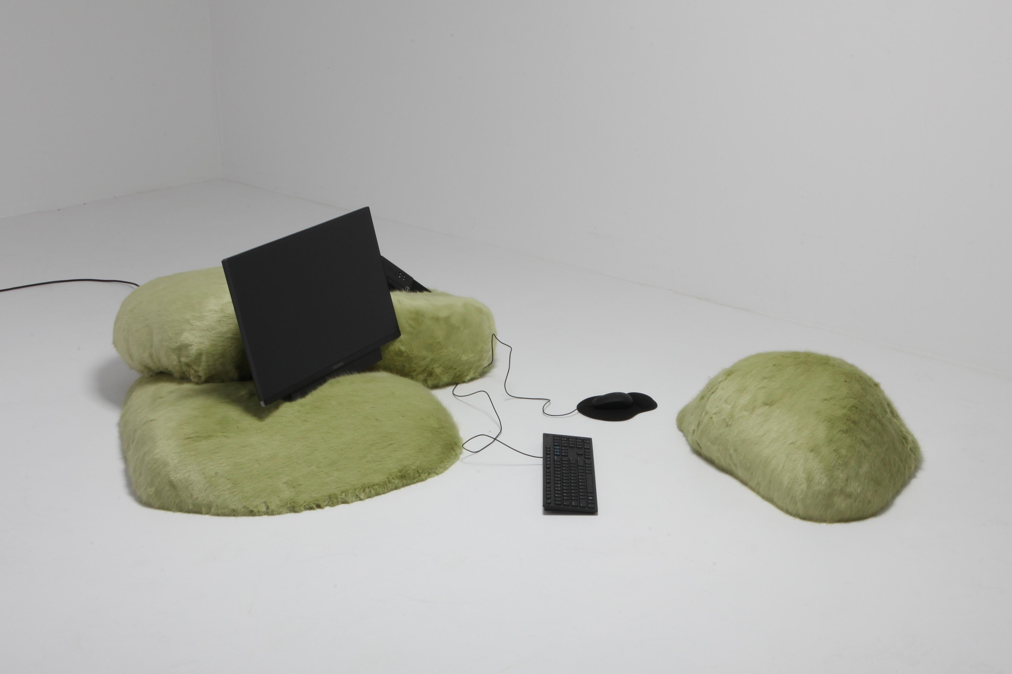Faux Fur 'Pillow Computer' by Schimmel & Schweikle For Sale