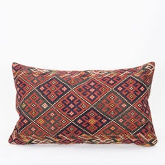 Pillow Cover Fashioned from an Antique Caucasian Mafrash ( storage Bag ) Panel