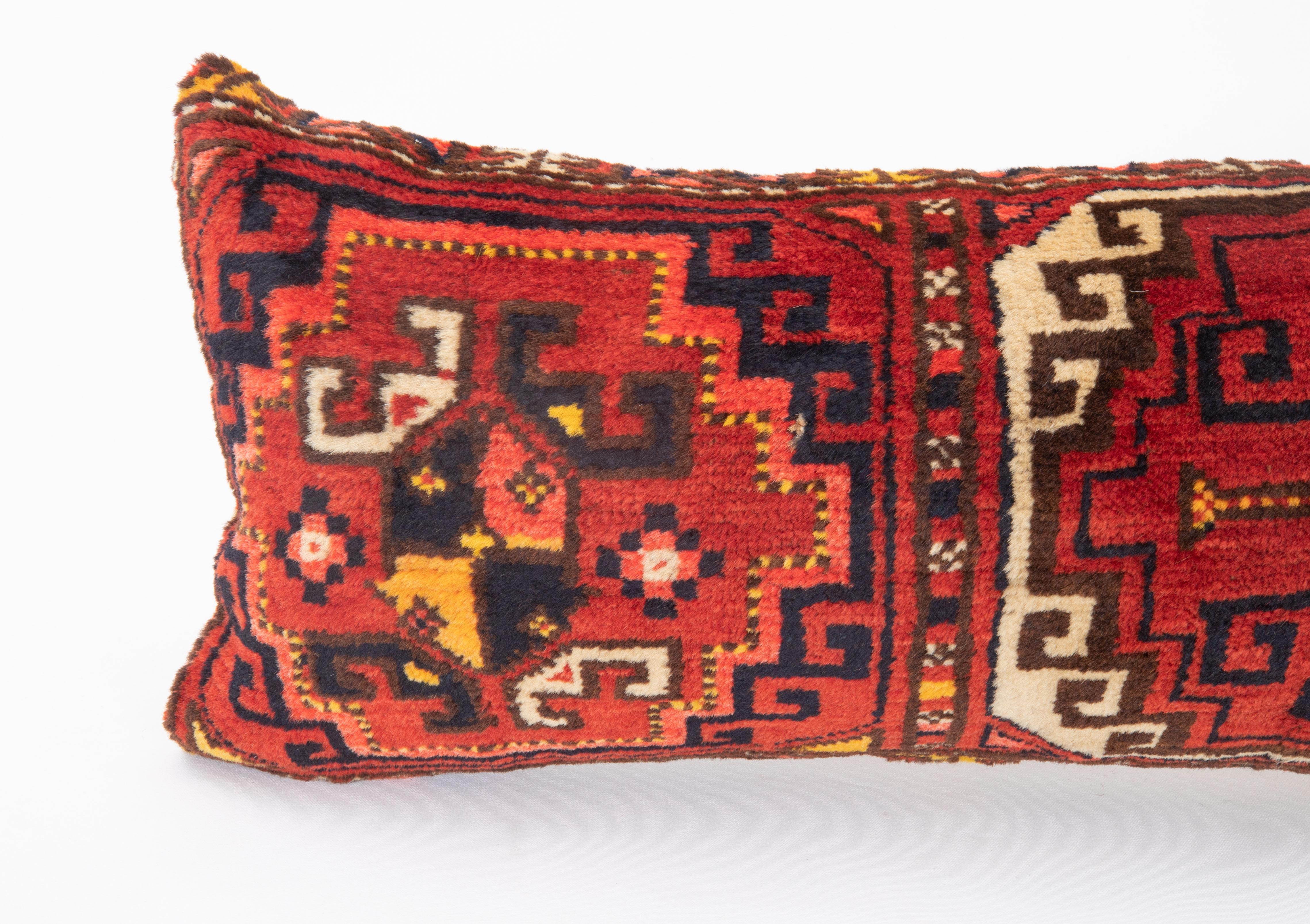 Tribal Pillow Cover Fashioned from  an Antique Napramach ( Storage bag ) For Sale