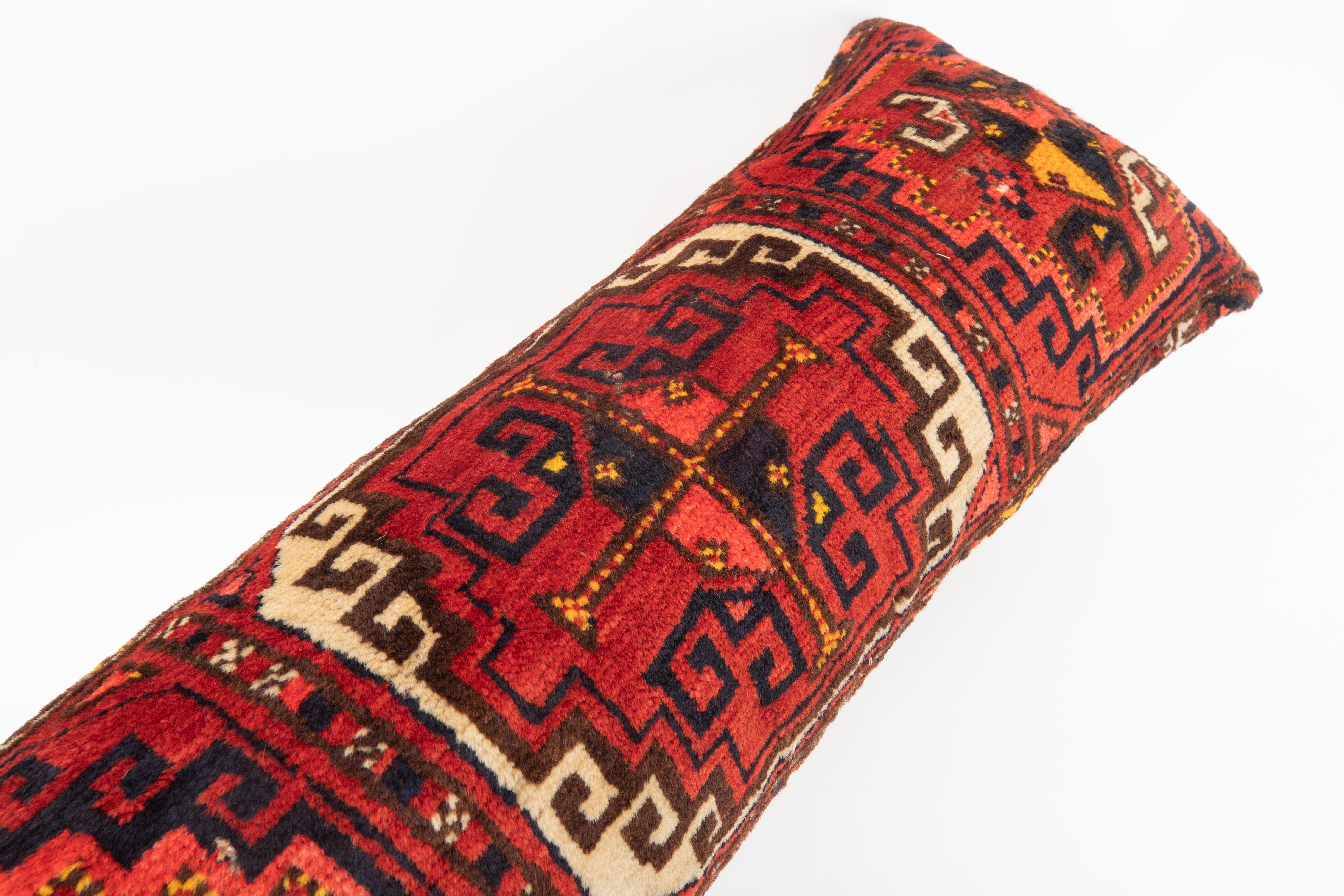 Pillow Cover Fashioned from  an Antique Napramach ( Storage bag ) In Good Condition For Sale In Istanbul, TR