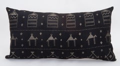Pillow Cover Fashioned from  Vintage Egyptian ‘tulli bi telli’, Assuit Textile