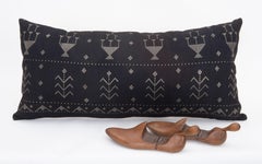 Pillow Cover Fashioned from  Vintage Egyptian ‘tulli bi telli’, Assuit Textile