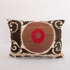 Pillow Cover Made from a 1930s Suzani, Uzbekistan