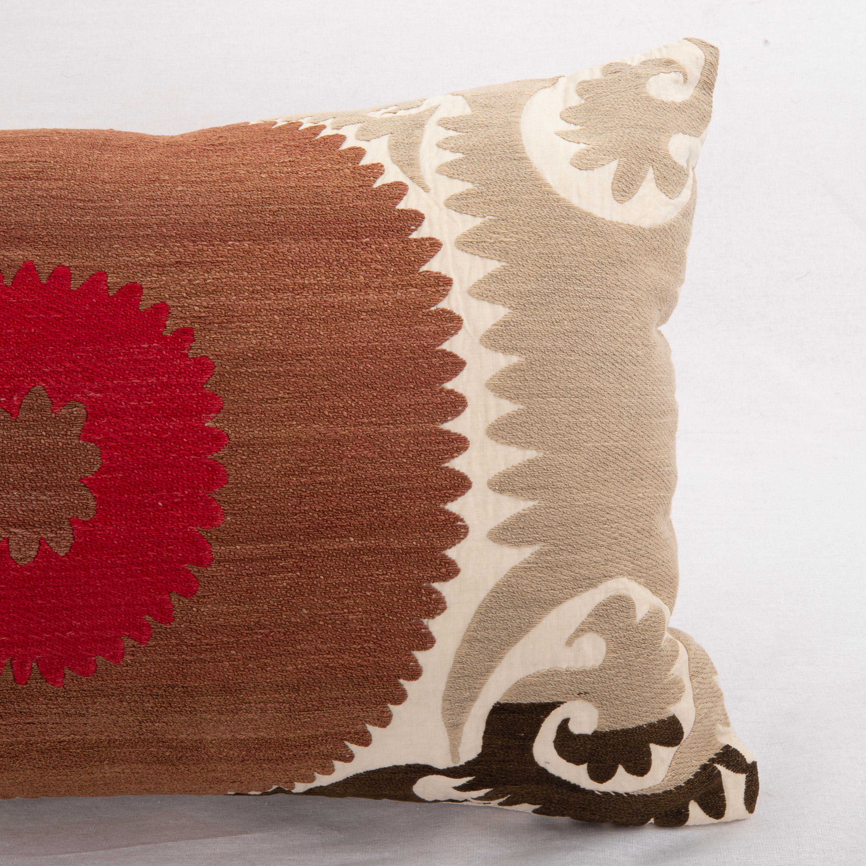 Pillow Cover Made from a 1930s Suzani, Uzbekistan In Good Condition For Sale In Istanbul, TR