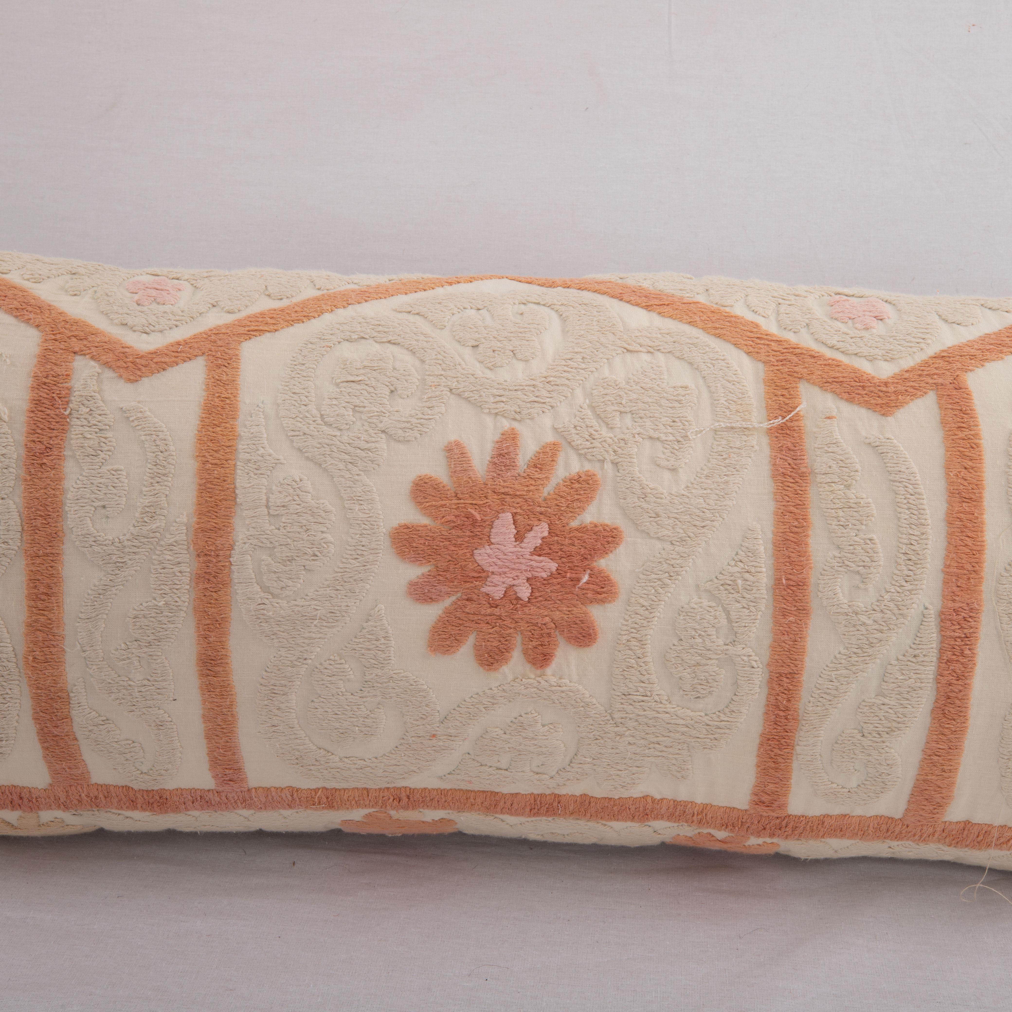 20th Century Pillow Cover Made from a 1960s Suzani, Uzbekistan For Sale
