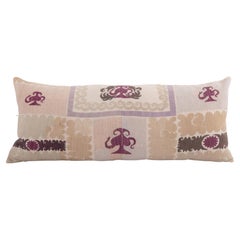 Pillow Cover Made from a 1960s Suzani, Uzbekistan Vintage Pillow Cover Made from a 1960s Suzani, Uzbekistan