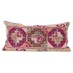 Pillow Cover, Made from a 1970s/80s silk mafrash ( storage bag ) Panel