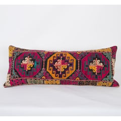Pillow Cover, Made from a 1970s/80s silk mafrash ( storage bag ) Panels
