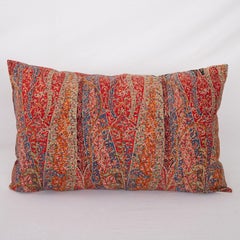 Pillow Cover Made from a an Antique Printed Scottish Paisley Shawl