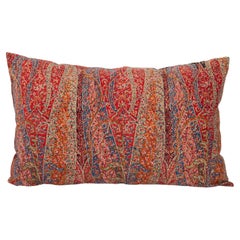 Pillow Cover Made from a an Antique Printed Scottish Paisley Shawl   