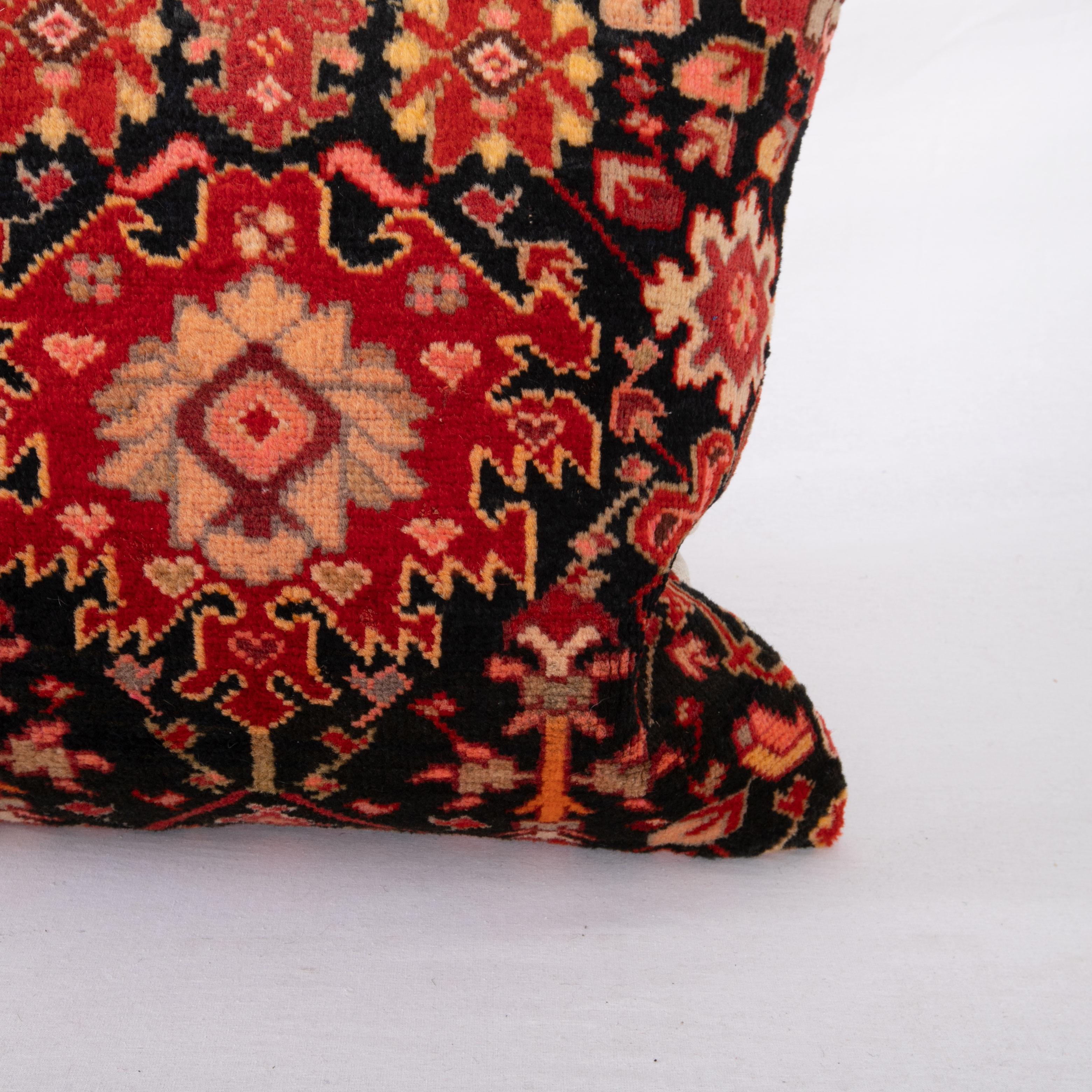 Hand-Woven Pillow Cover Made from a Caucasian Karabagh Rug, Early 20th C For Sale