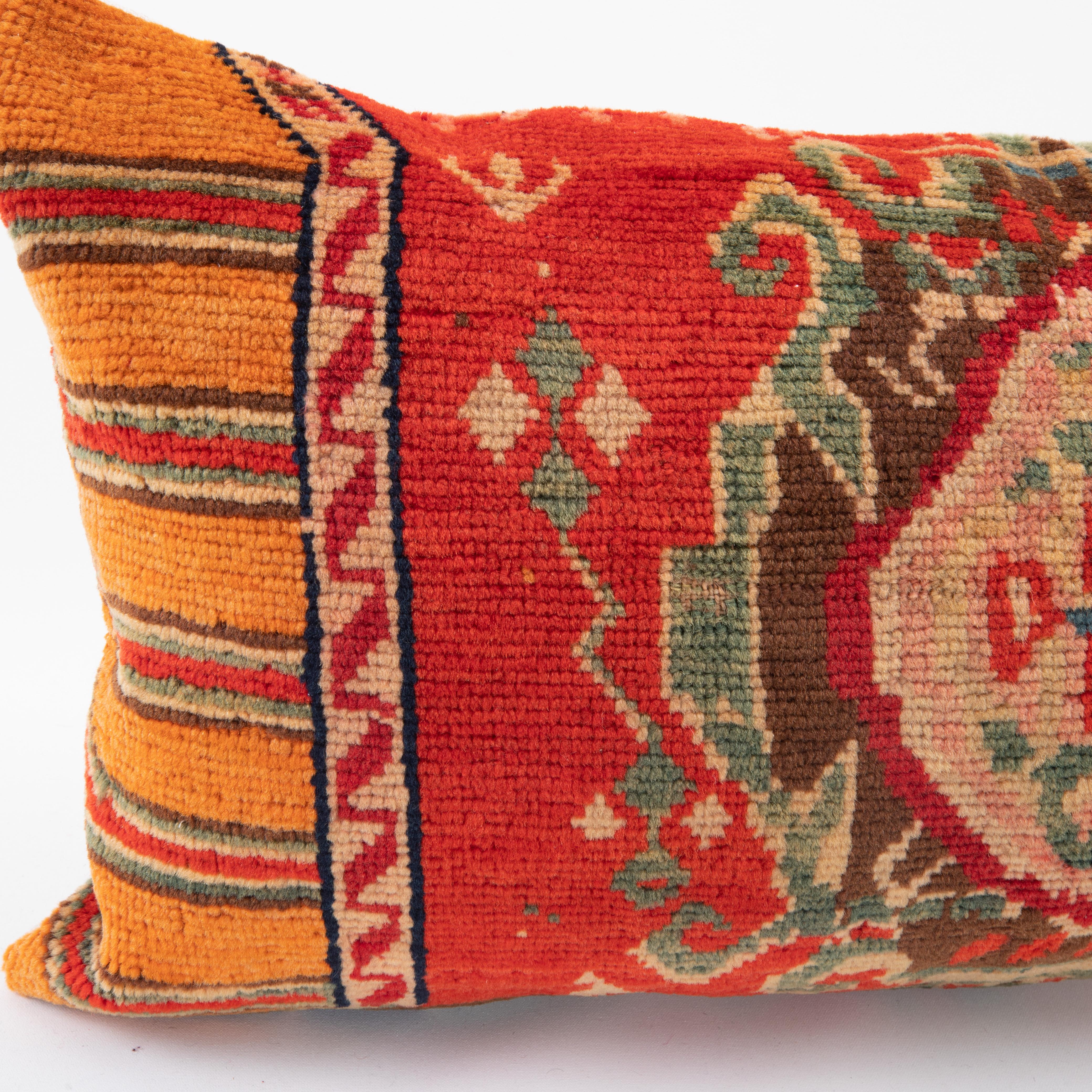 Tribal Pillow Cover Made from a Caucasian Karabagh Rug, late 19th / Early 20th C. For Sale