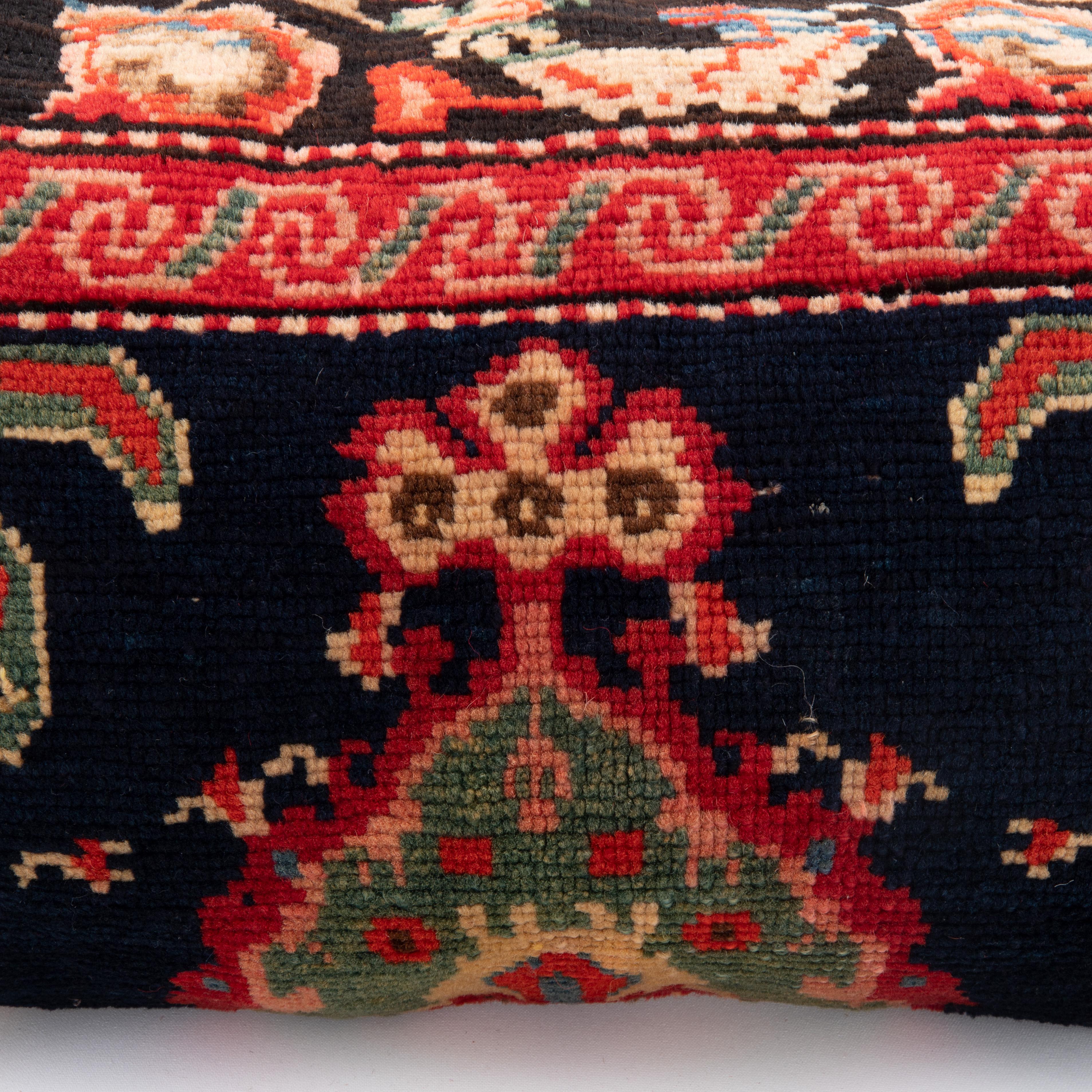 Pillow Cover Made from a Caucasian Karabagh Rug, late 19th / Early 20th C. In Fair Condition For Sale In Istanbul, TR