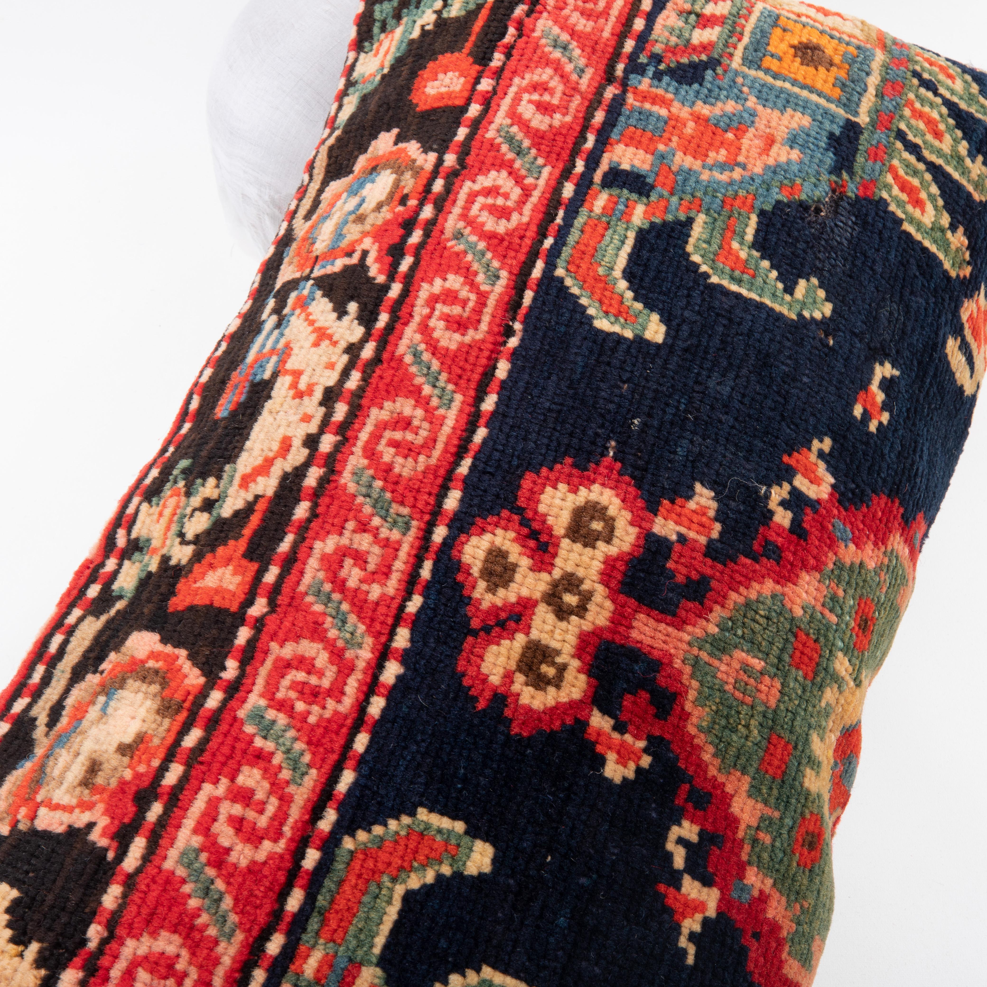 Wool Pillow Cover Made from a Caucasian Karabagh Rug, late 19th / Early 20th C. For Sale