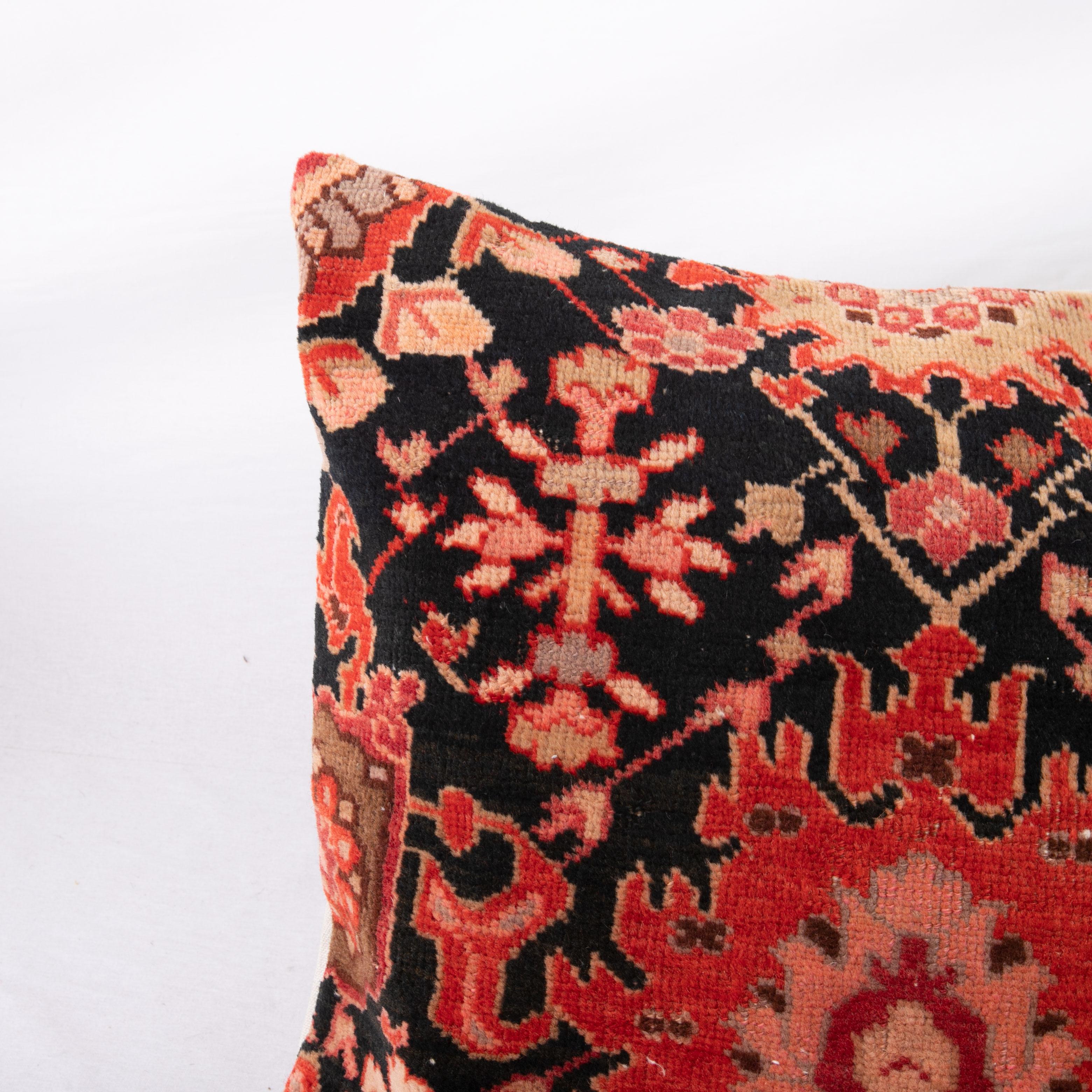 Tribal Pillow Cover Made from a Caucasian Karabakh Rug, Early 20th C