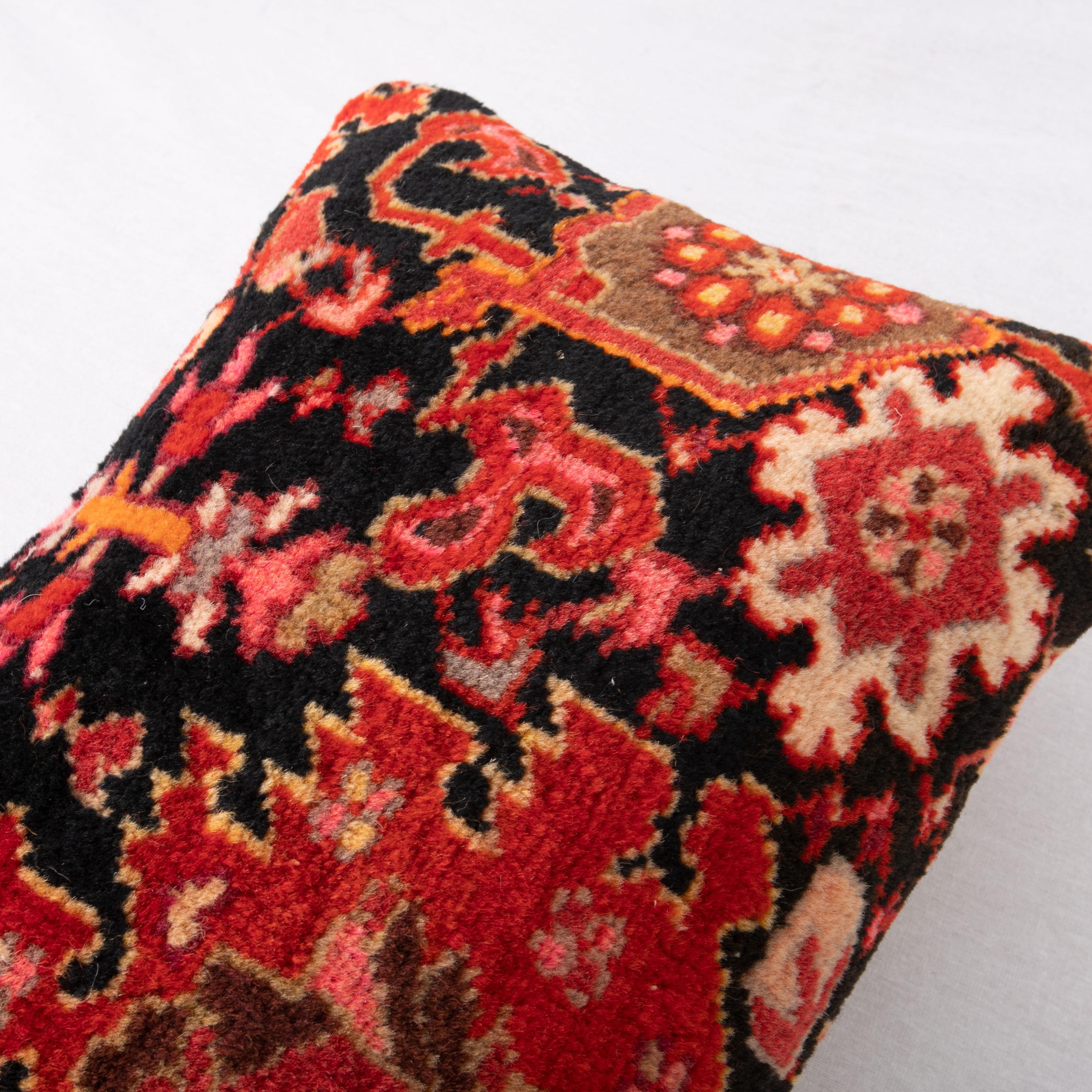 Tribal Pillow Cover Made from a Caucasian Karabakh Rug, Early 20th C. For Sale