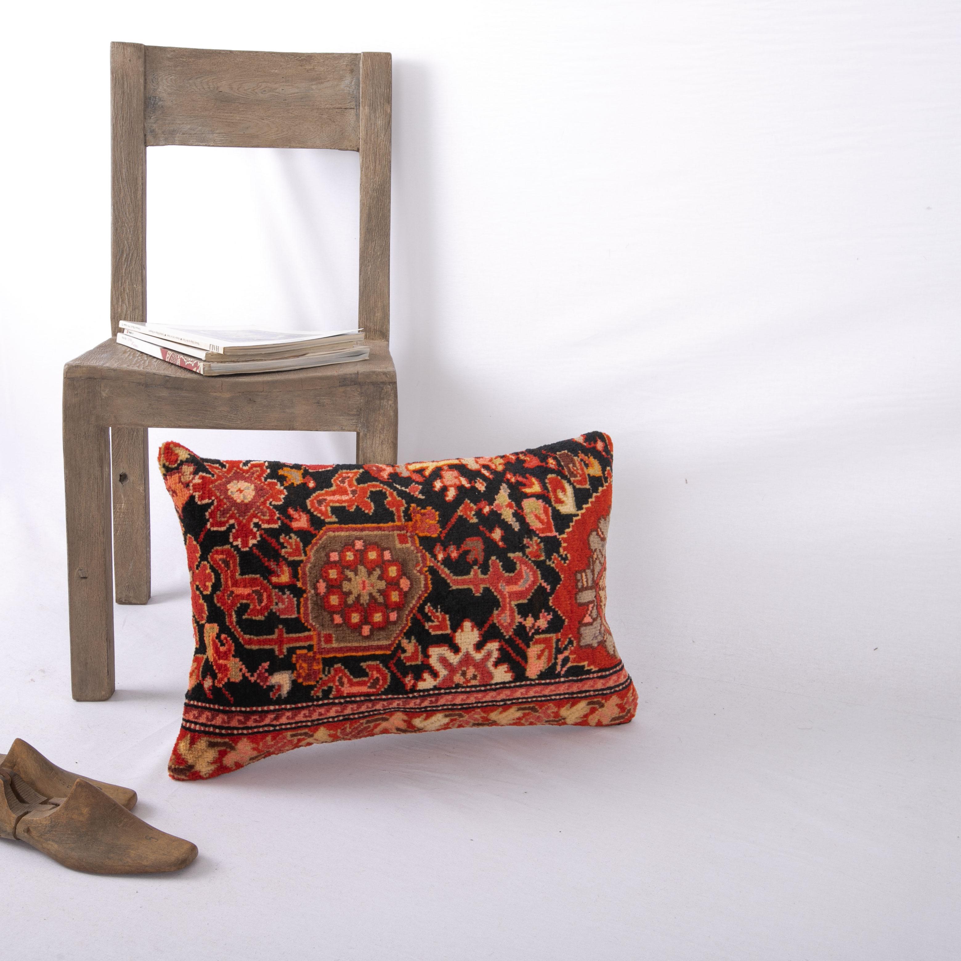 20th Century Pillow Cover Made from a Caucasian Karabakh Rug, Early 20th C. For Sale