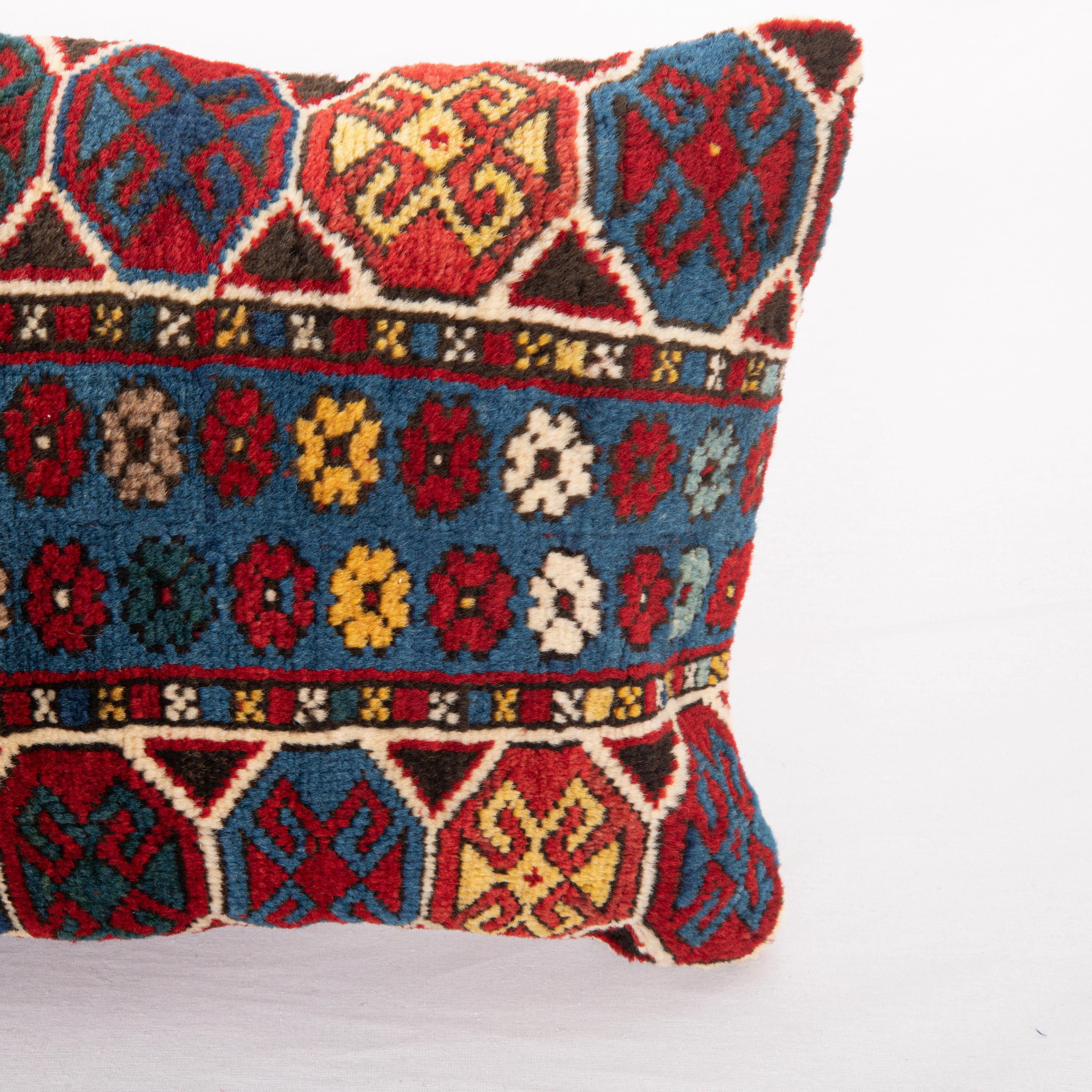 Hand-Woven Pillow Cover. Made from a Caucasian Rug, late 19th C.