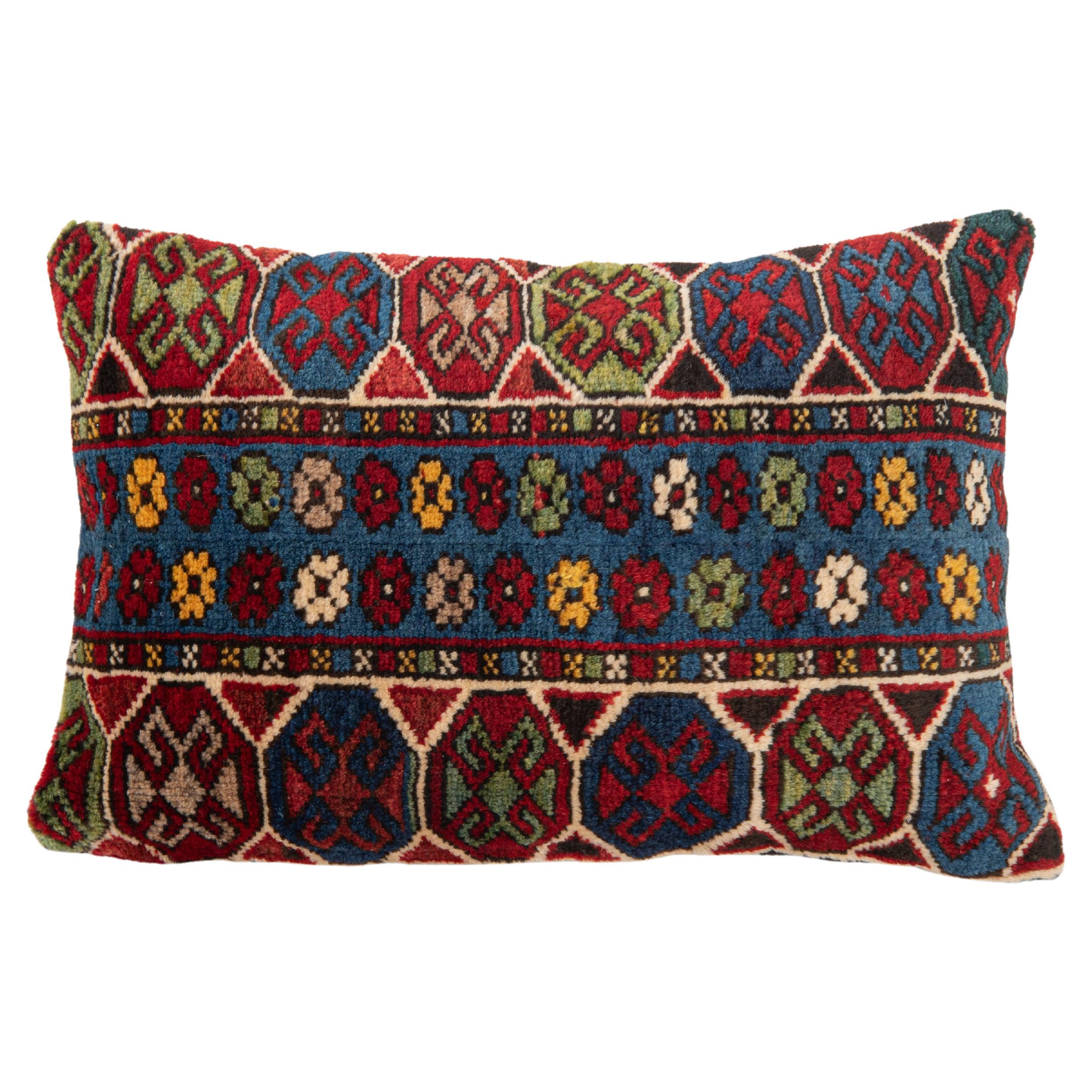 Pillow Cover. Made from a Caucasian Rug, late 19th C. For Sale