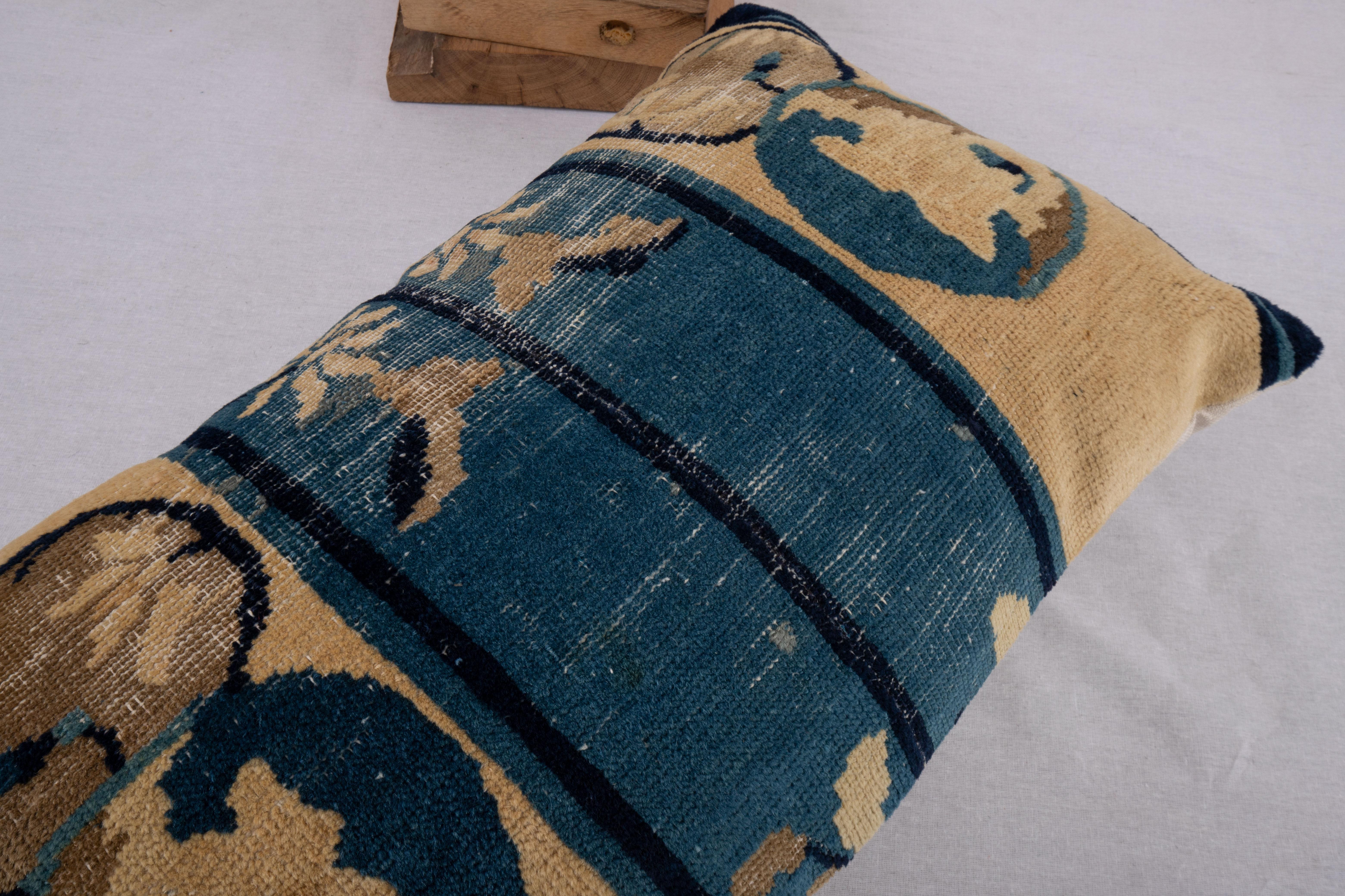 20th Century Pillow Cover Made from a Chinese Art Deco Rug, early 20th C. For Sale
