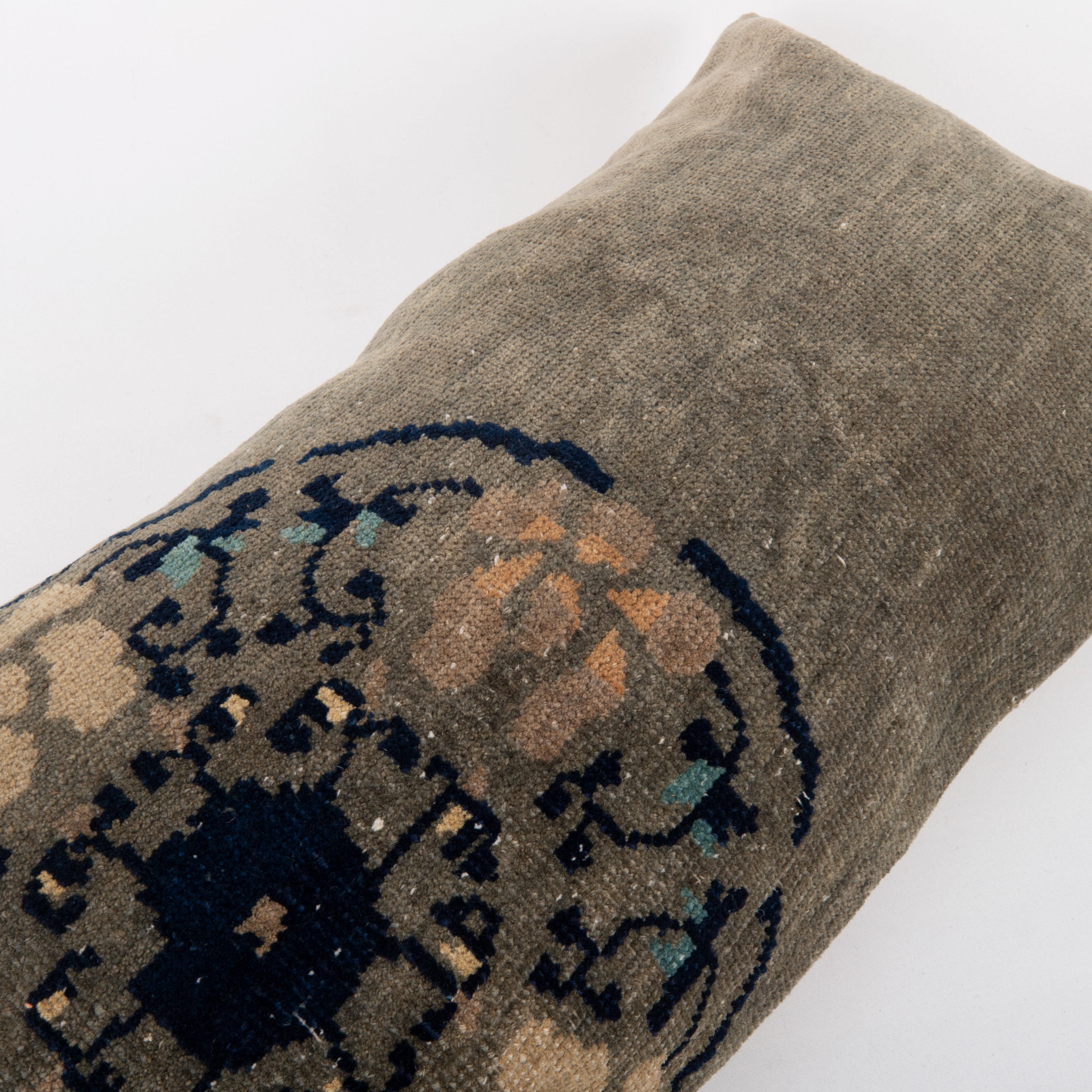 Pillow Cover Made from a Chinese Art Deco Rug, early 20th C. For Sale 1