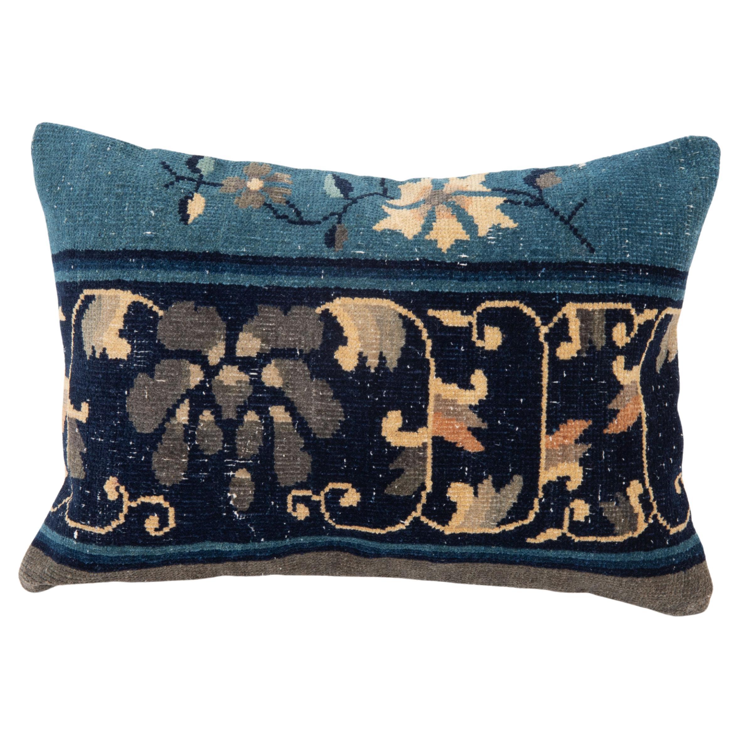Pillow Cover Made from a Chinese Art Deco Rug, early 20th C. For Sale