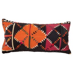 Vintage Pillow Cover Made from a Mid 20th C. Kyrgyz Korak ( Patchwork)
