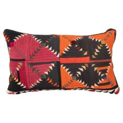 Vintage Pillow Cover Made from a mid 20th C. Kyrgyz Korak ( Patchwork)