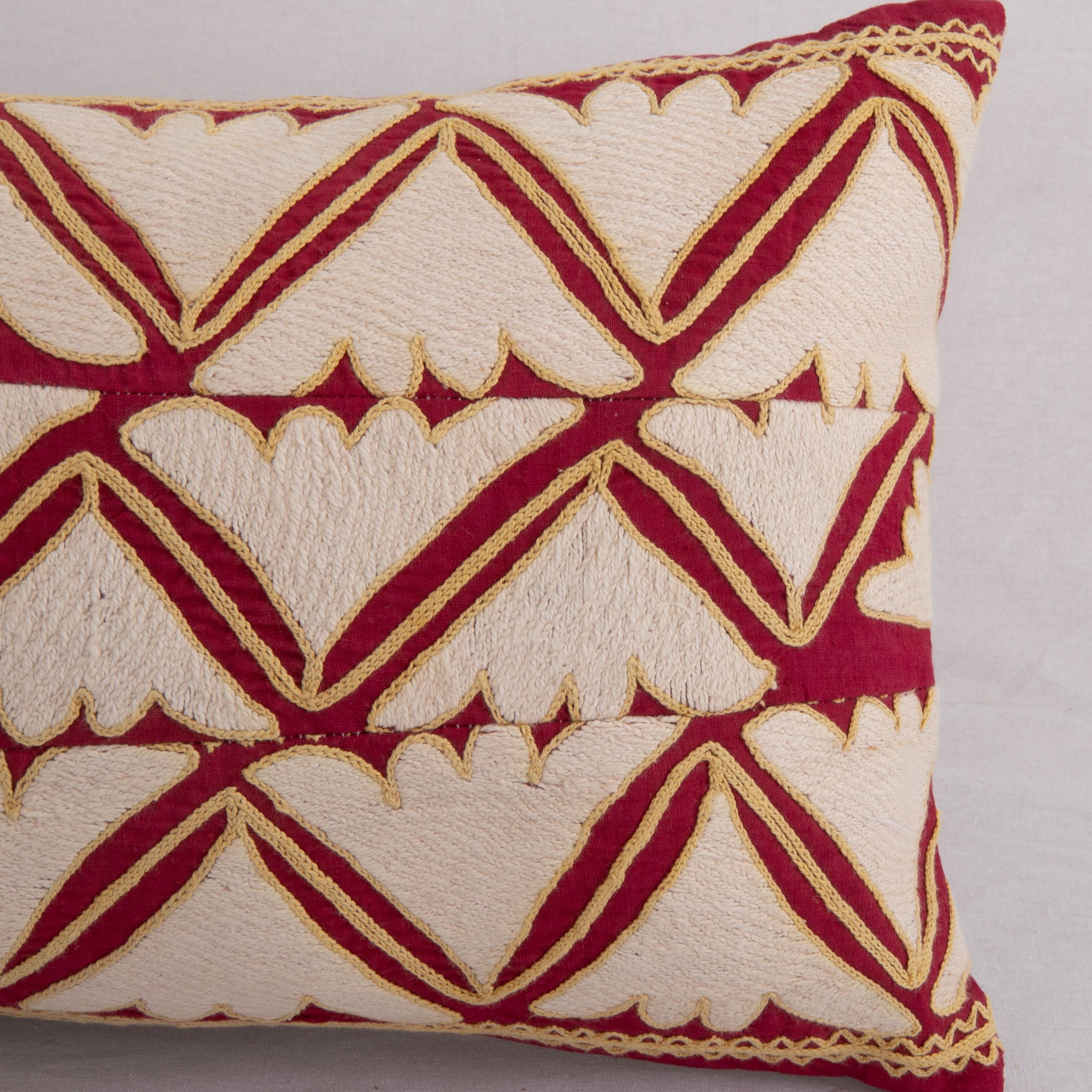 Pillow Cover Made from a Mid 20th C, Suzani In Good Condition For Sale In Istanbul, TR