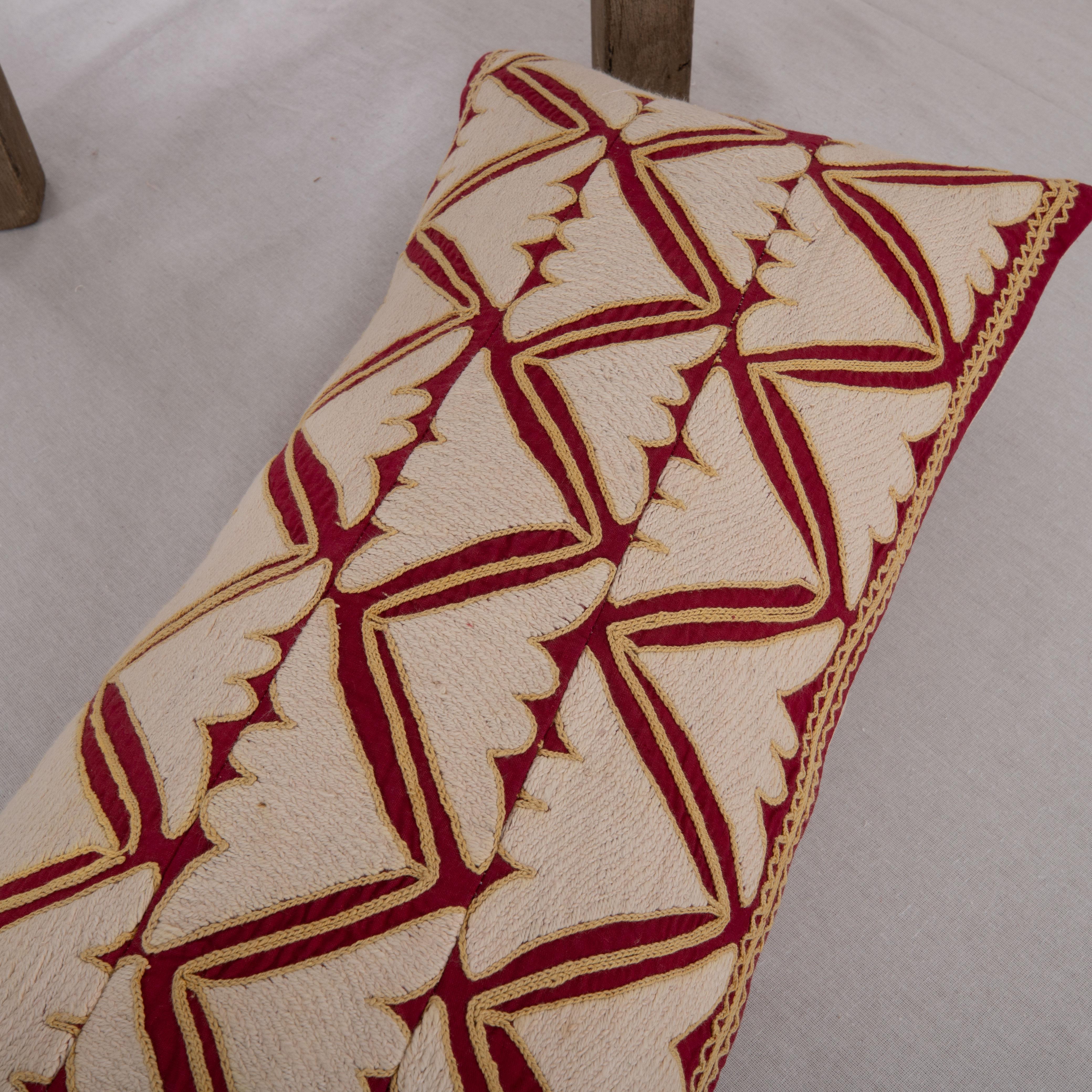 20th Century Pillow Cover Made from a Mid 20th C, Suzani For Sale